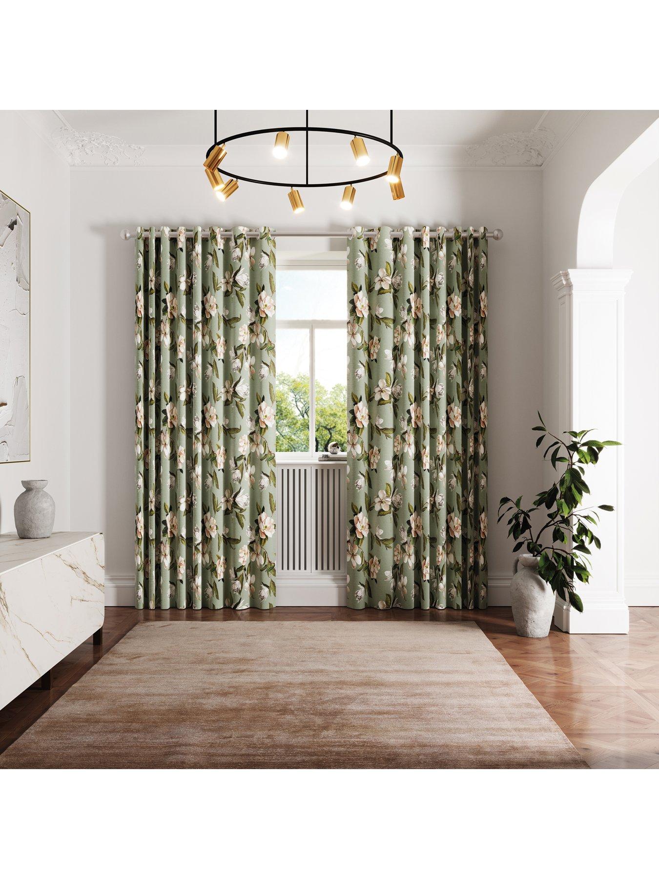 Image 4 of 4 of Ted Baker Opal Floral Lined Curtains