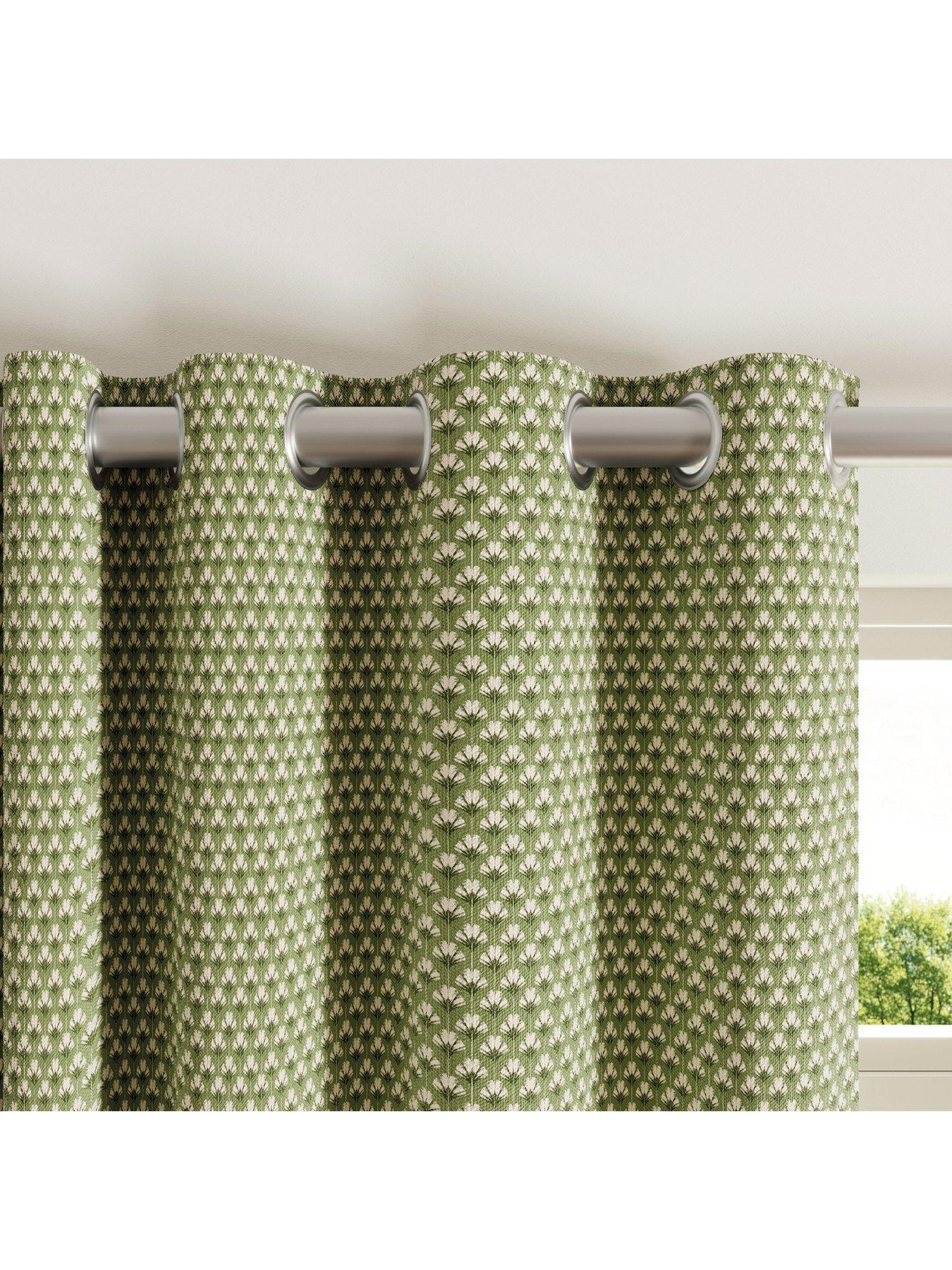 Image 2 of 4 of Ted Baker Palm Geo Lined Curtains