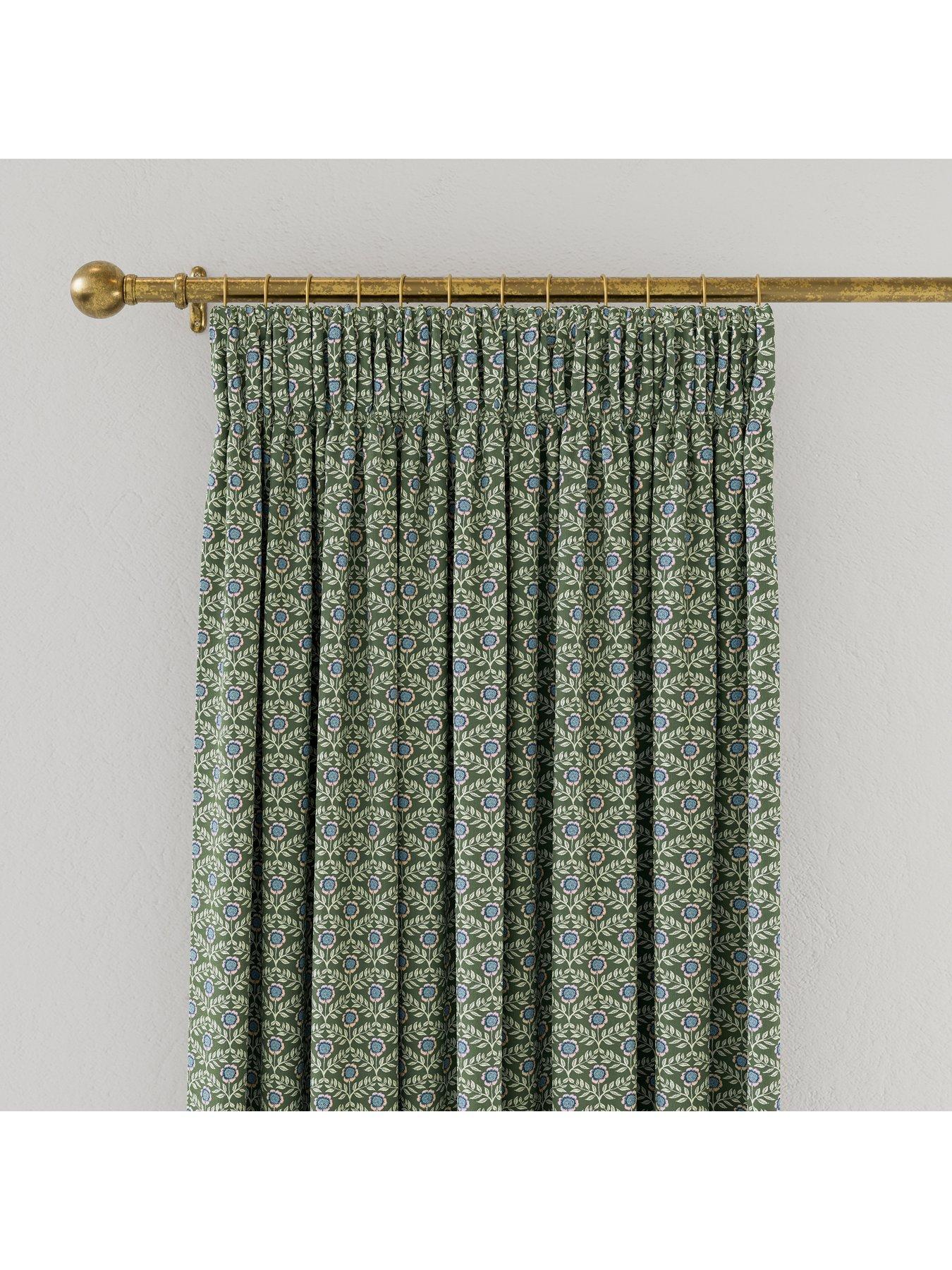 Image 4 of 5 of Joules Floral Foulard Lined Curtains