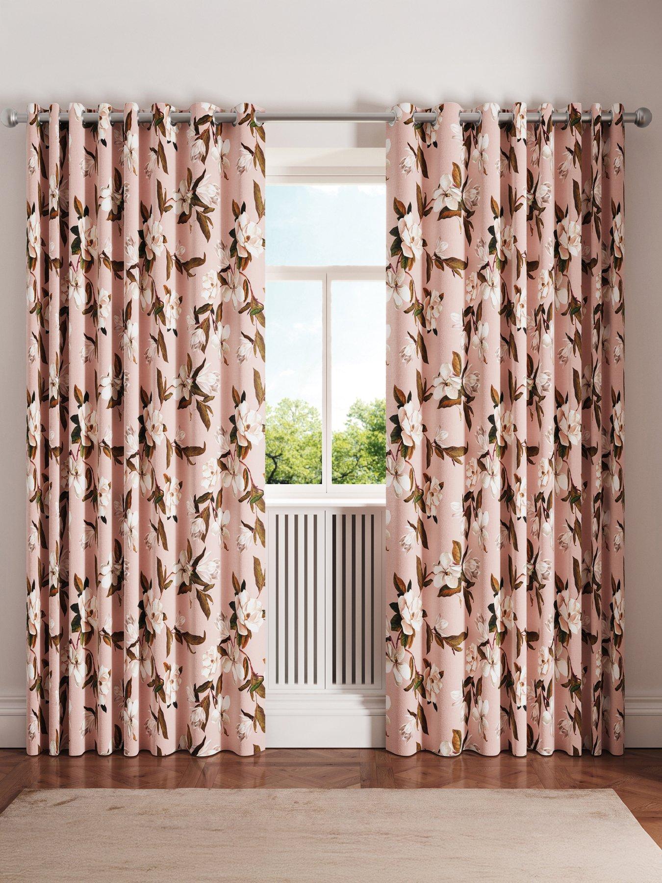 Image 1 of 1 of Ted Baker Opal Floral Lined Blackout Curtains