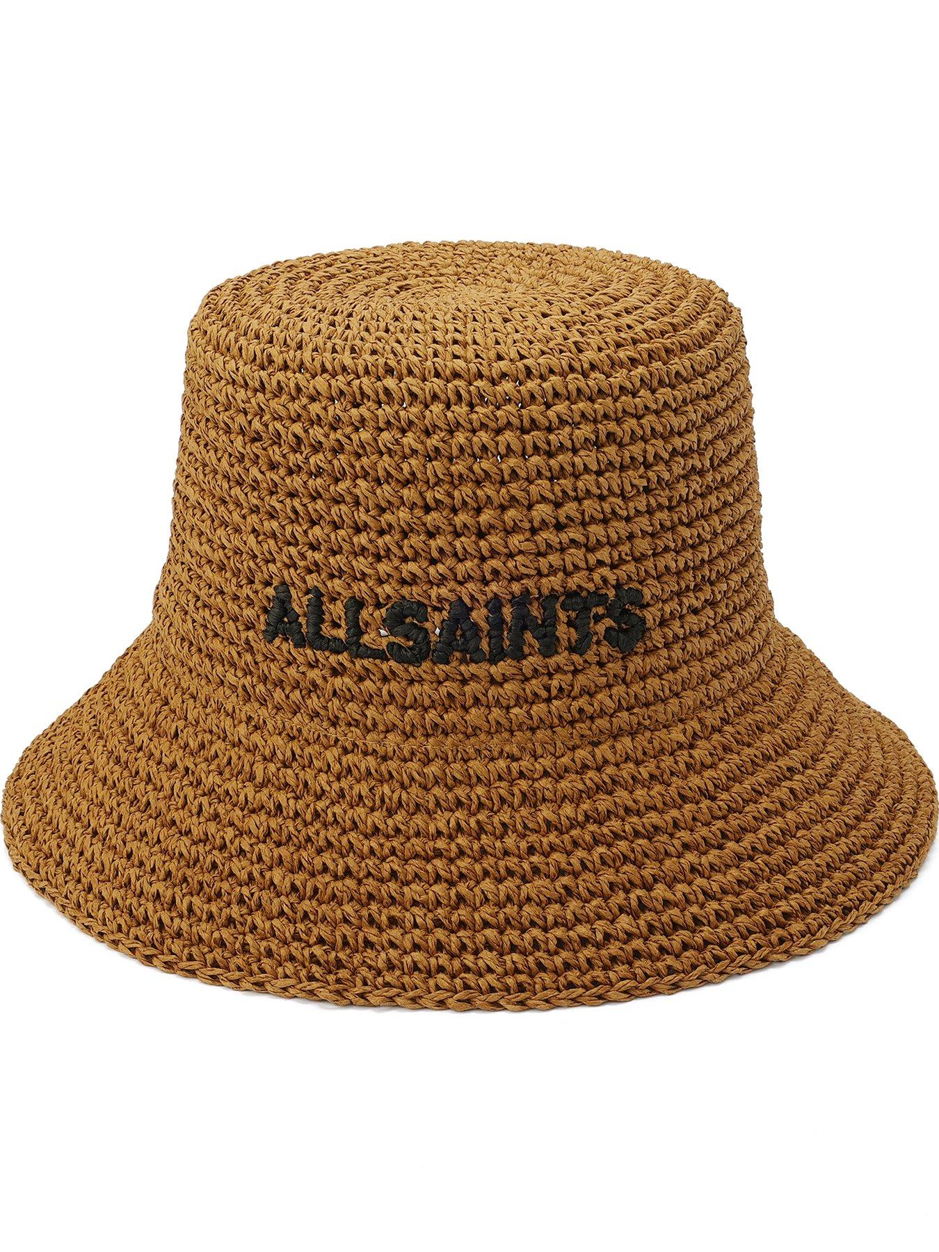 AllSaints Collegiate Straw Cloche - Brown