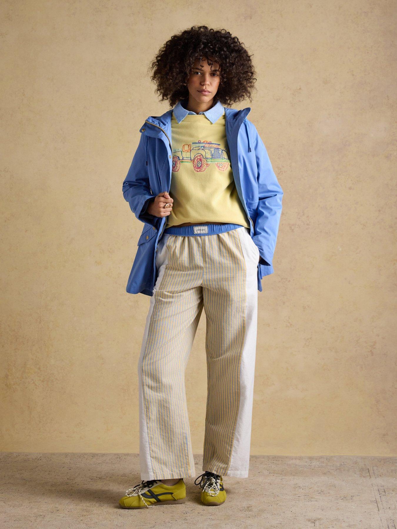 Joules Portwell Hooded Waterproof Raincoat - Blue