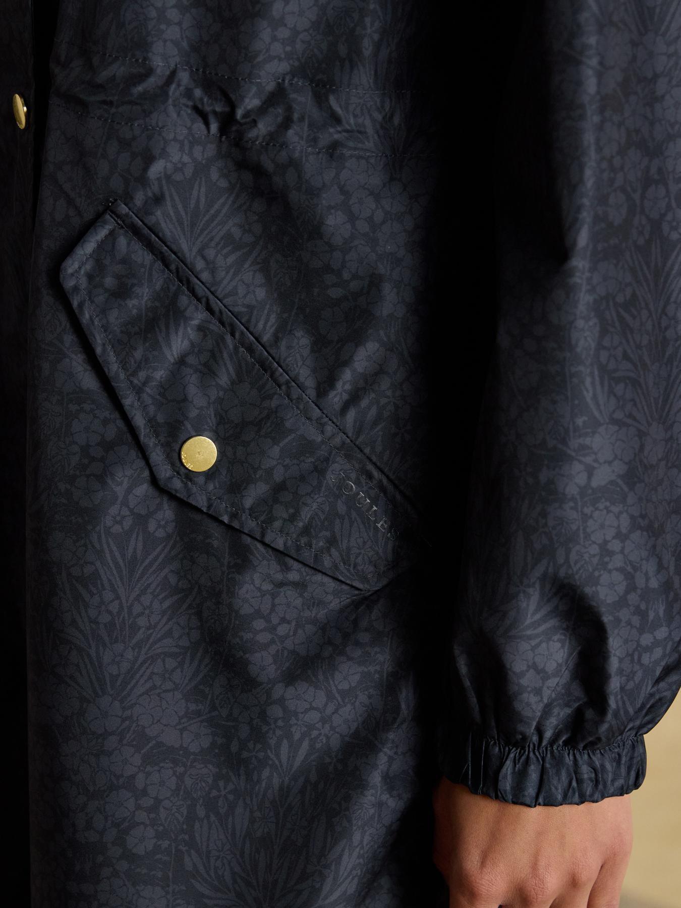 Image 7 of 7 of Joules Holkham Waterproof Packable Raincoat With Hood &nbsp;- Blue