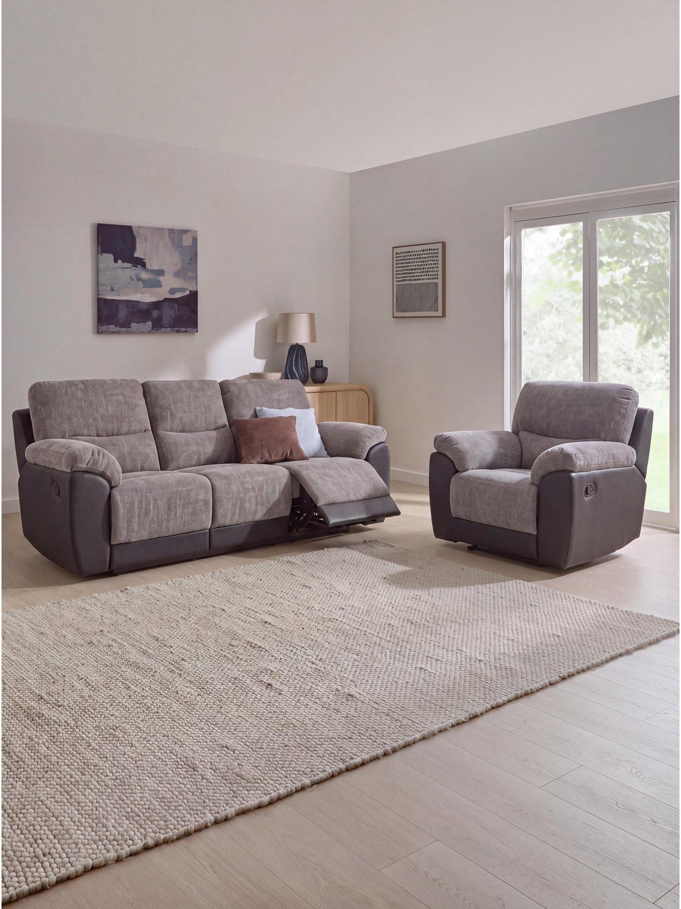 The Very Collection Santori Fabric 3 Seater + Chair