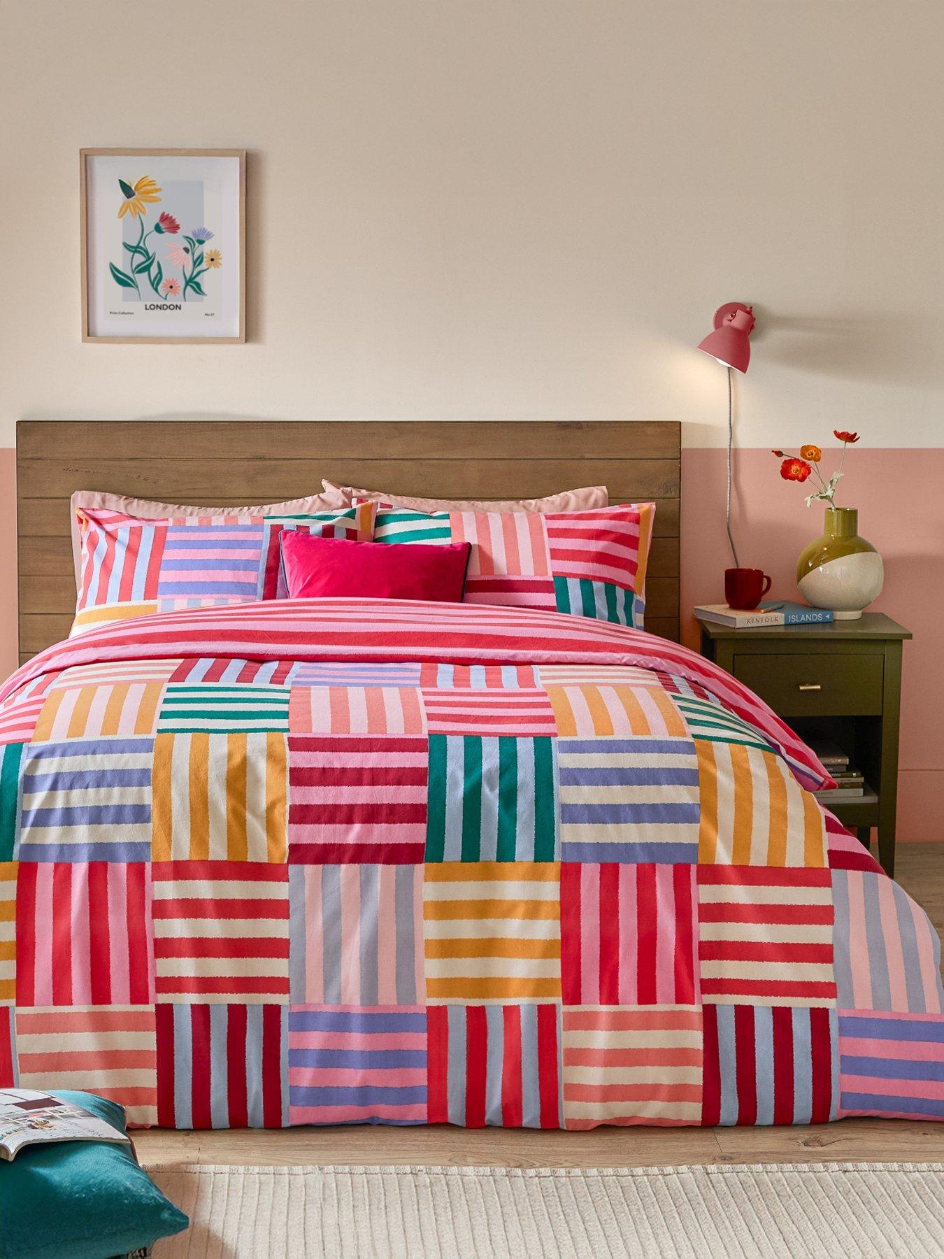 Image 1 of 4 of Furn Ana Stripe Duvet Set Multi