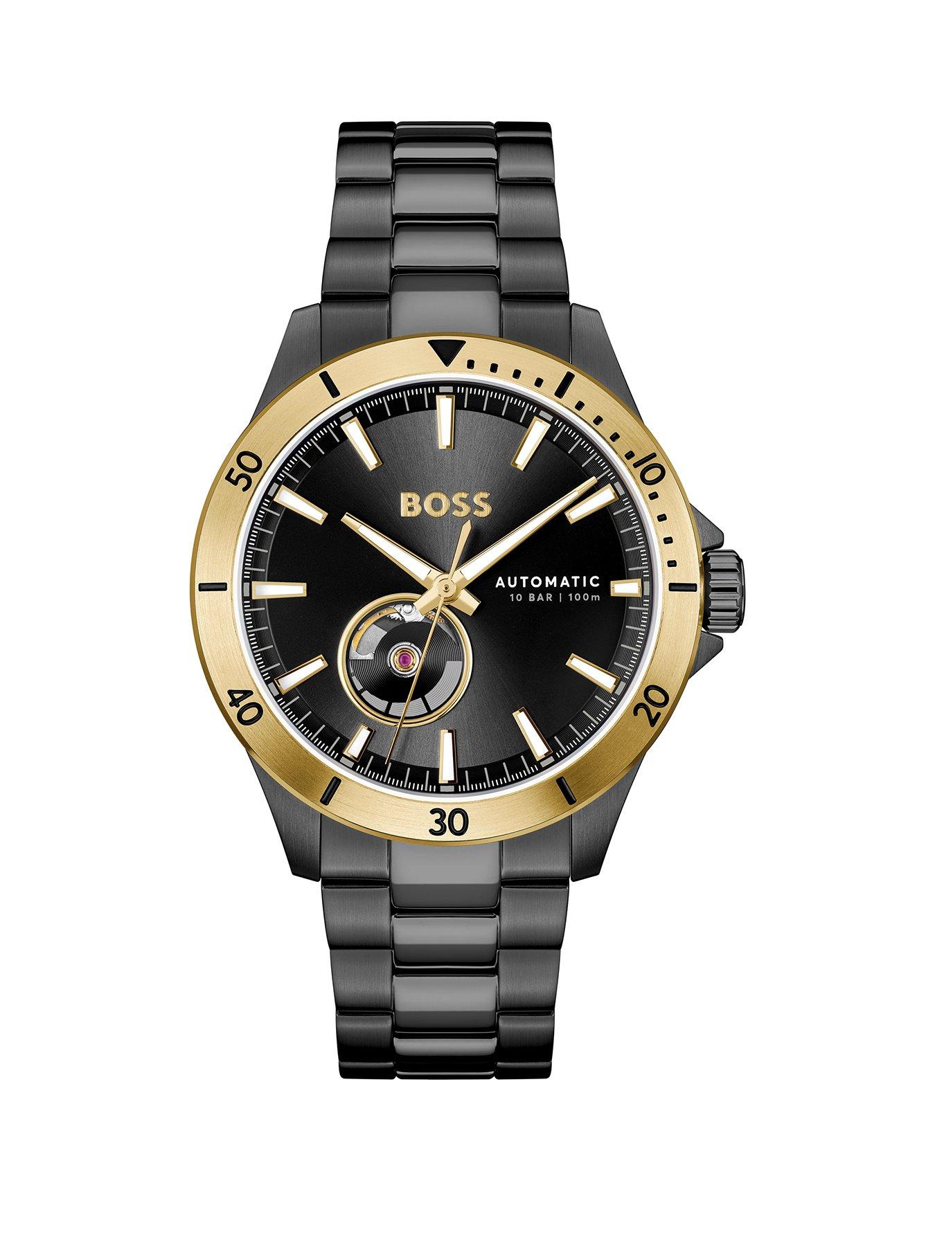 boss-troper-automatic-mens-watch-blackfront