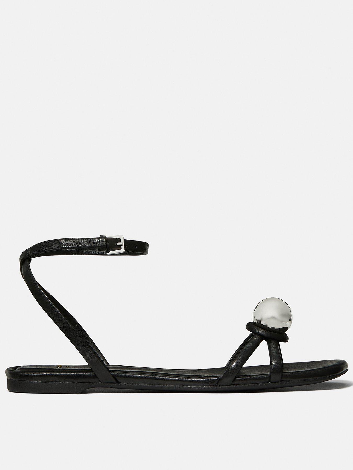 Image 1 of 5 of Kate Spade New York Harmony Flat Sandal - Black