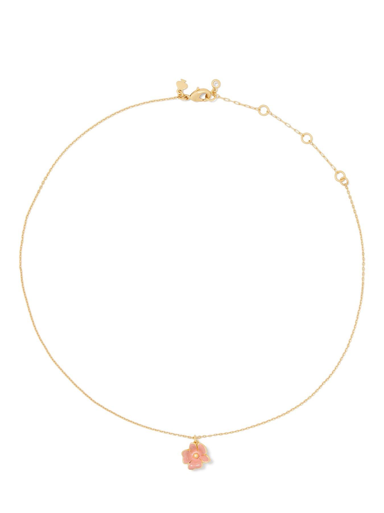 Image 2 of 3 of Kate Spade New York Golden Bloom Flower Pendant - Pink