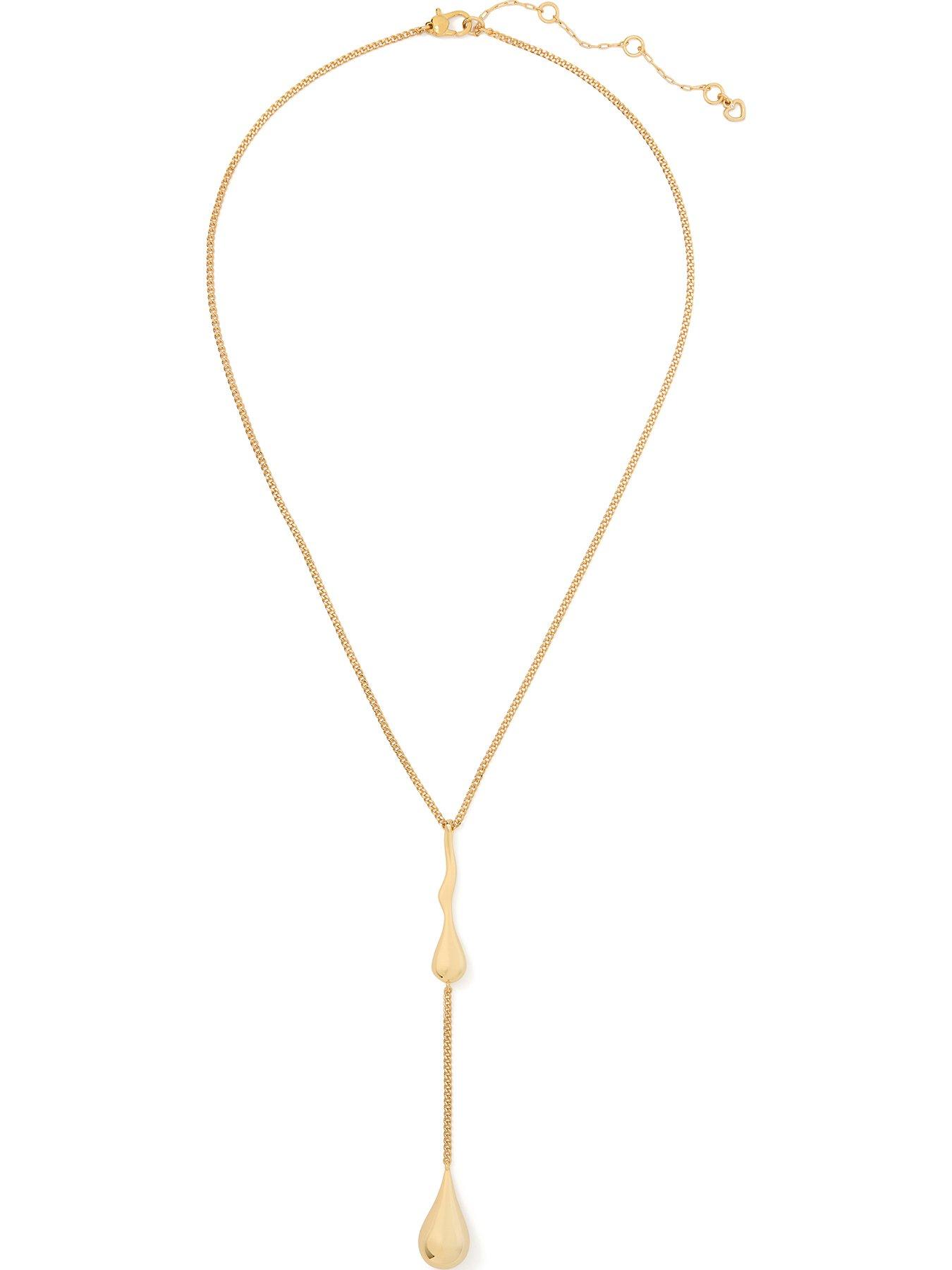 Image 1 of 3 of Kate Spade New York Molten Lariat Necklace - Gold