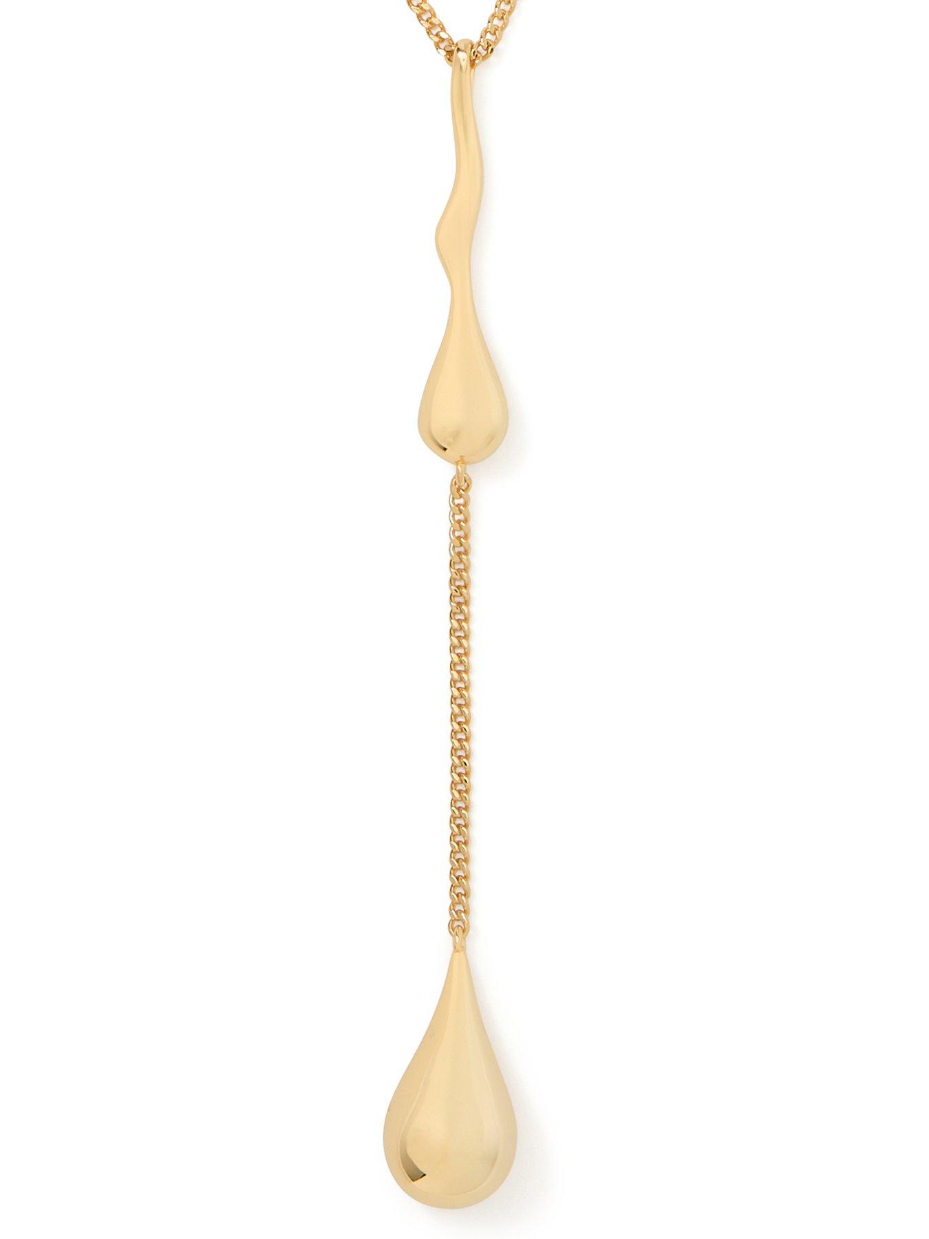Image 3 of 3 of Kate Spade New York Molten Lariat Necklace - Gold