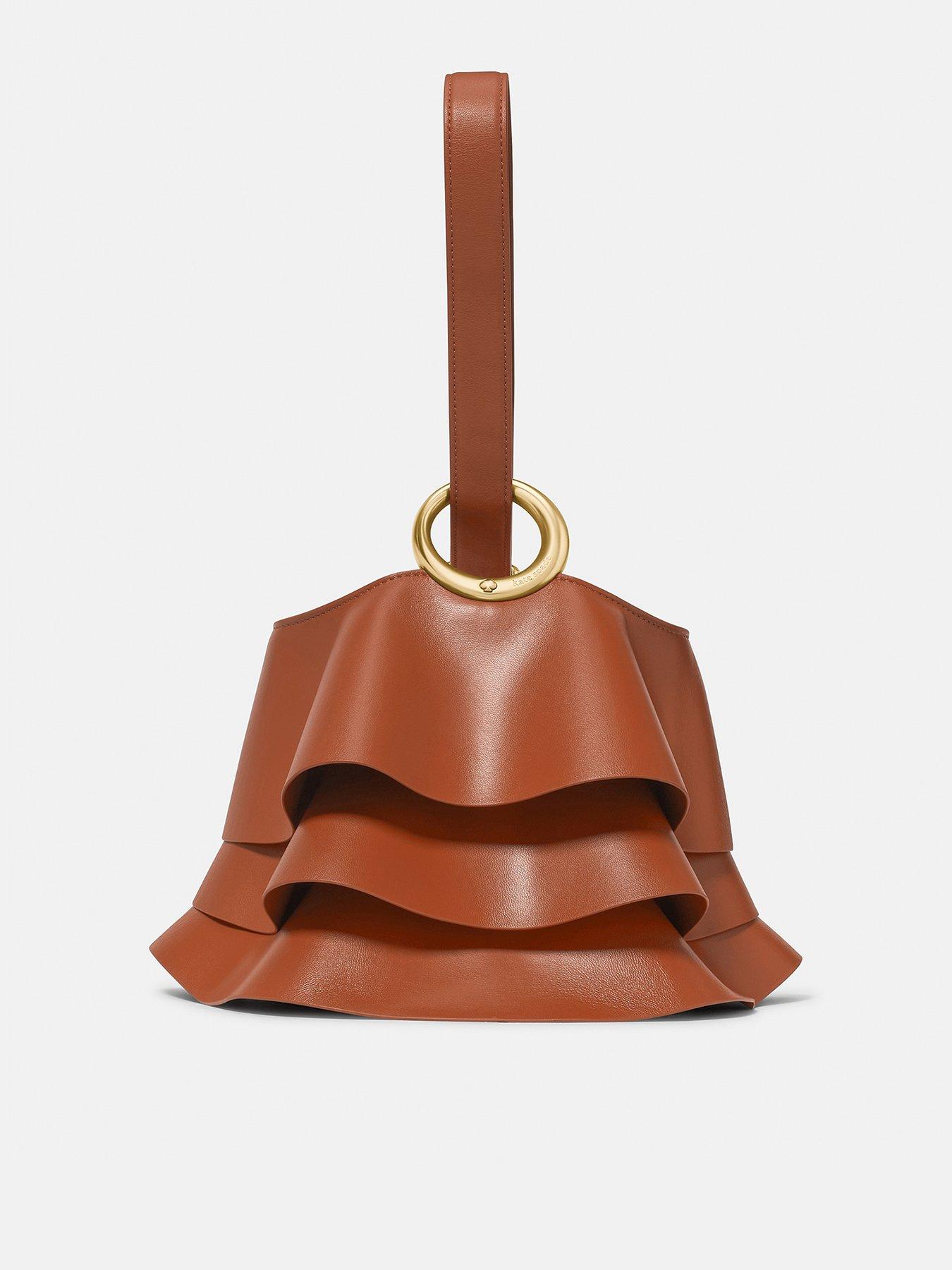 Image 1 of 5 of Kate Spade New York Halo Pleated Wave Mini Bucket Bag - Southwest Desert