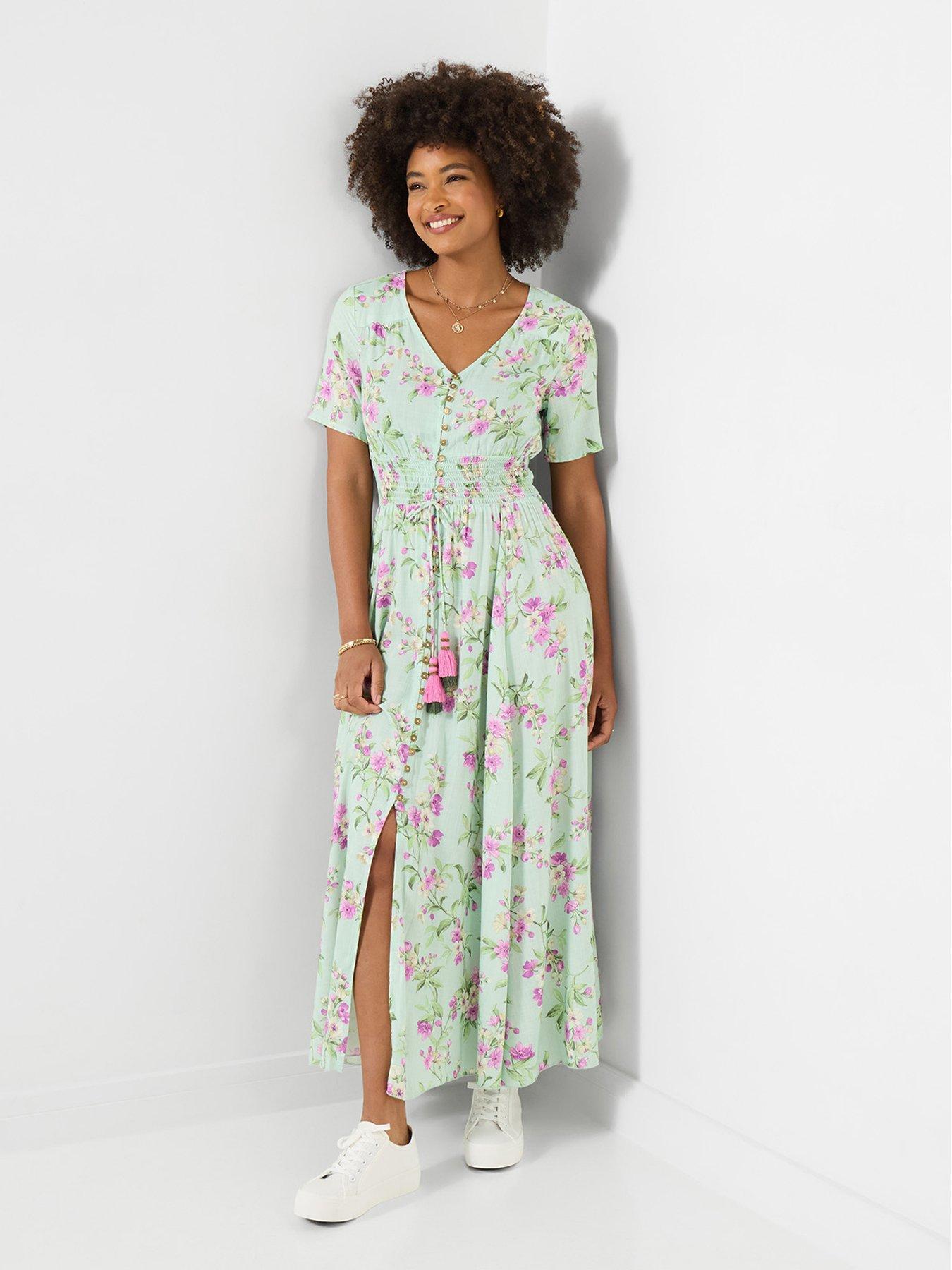 joe-browns-summer-blossoms-maxi-dress-greenstillFront
