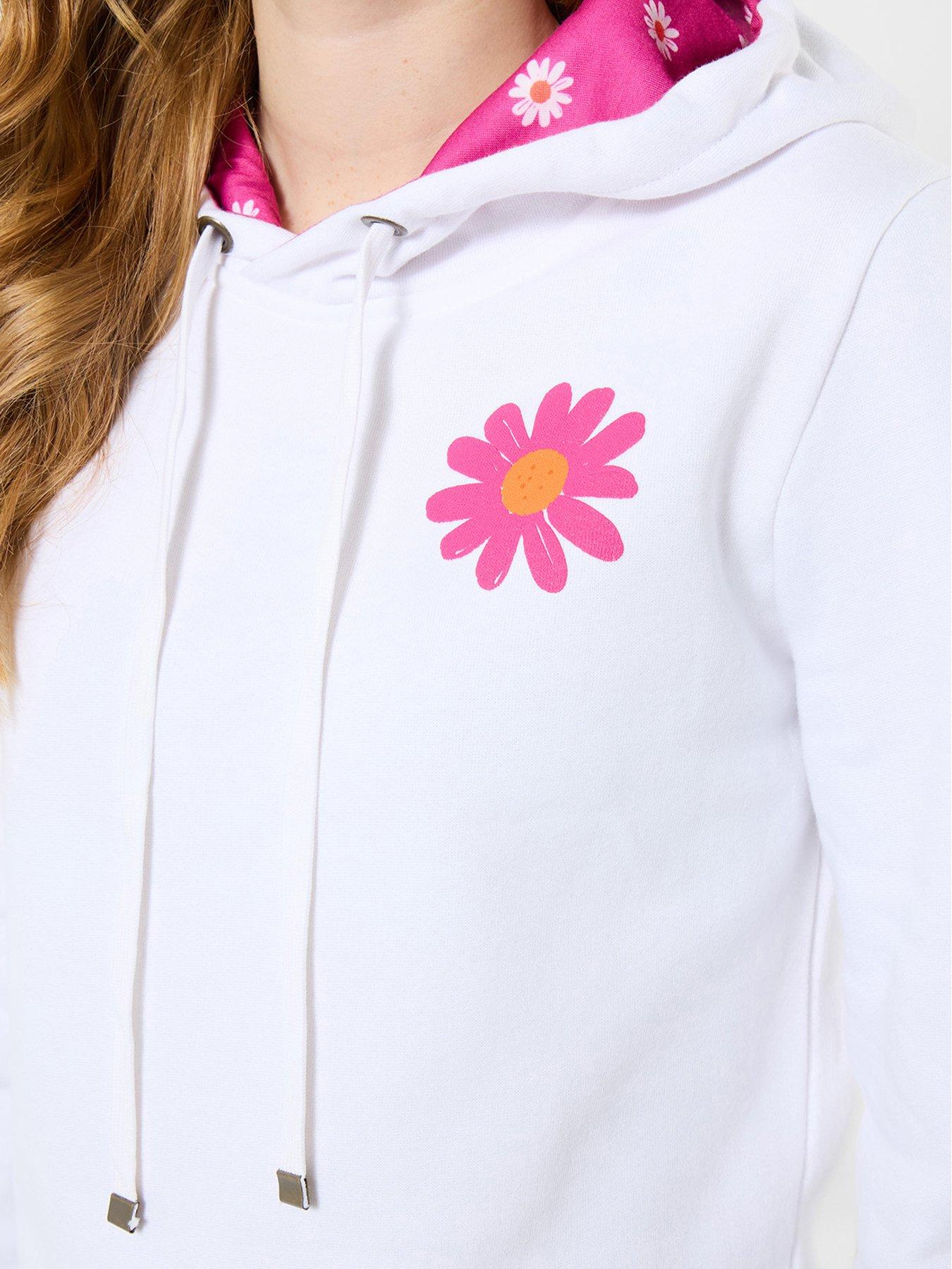 Image 4 of 6 of Joe Browns Summer Bloom Graphic Hoodie - White