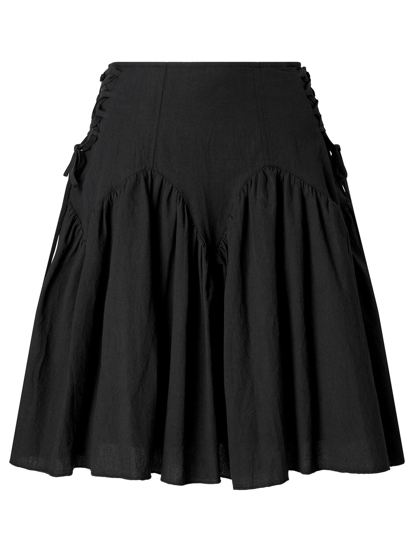 Image 5 of 5 of Joe Browns Rhianna Lace-Up Side Skirt - Black