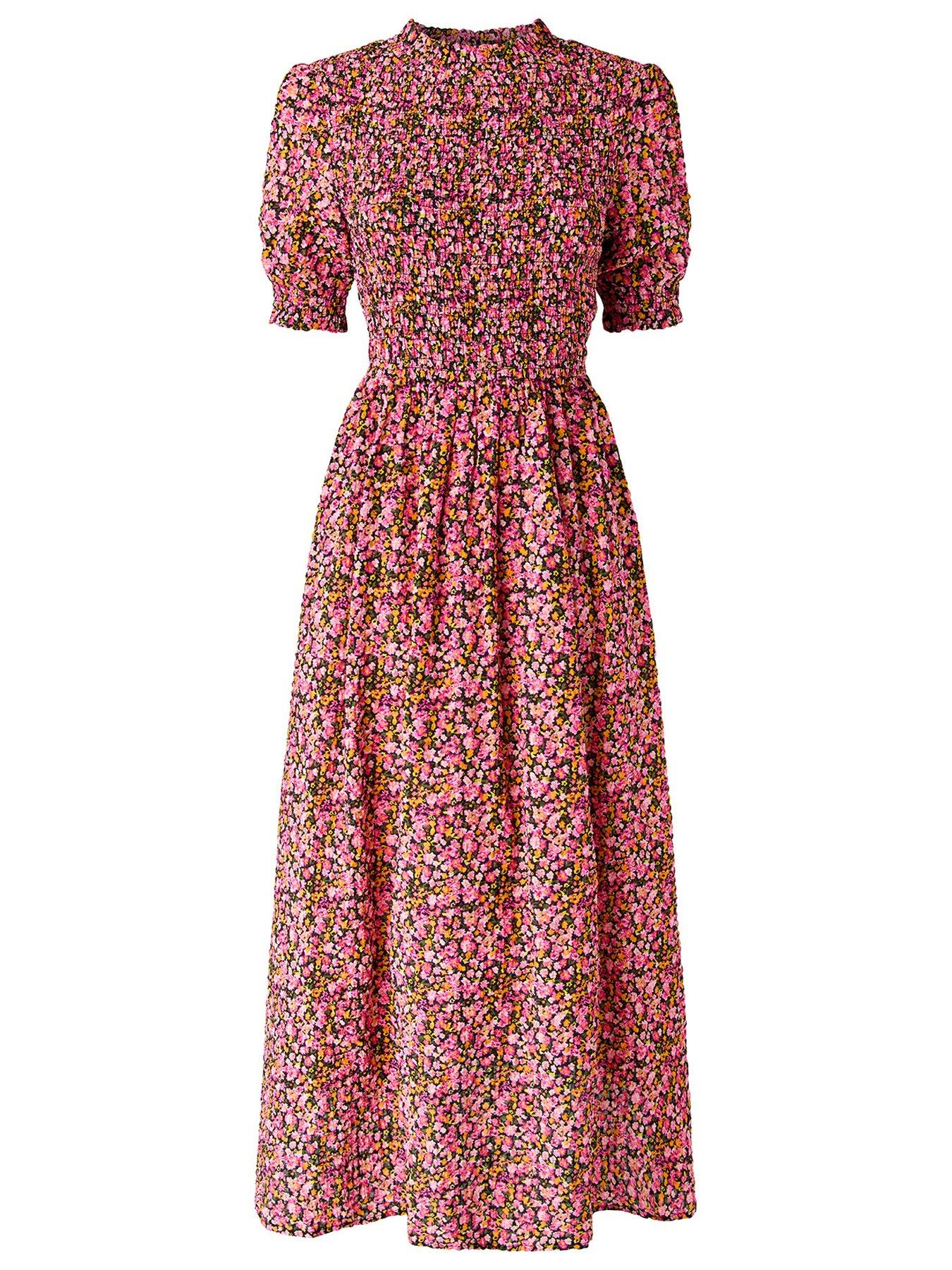 joe-browns-jasmine-shirred-bodice-dress-pinkdetail
