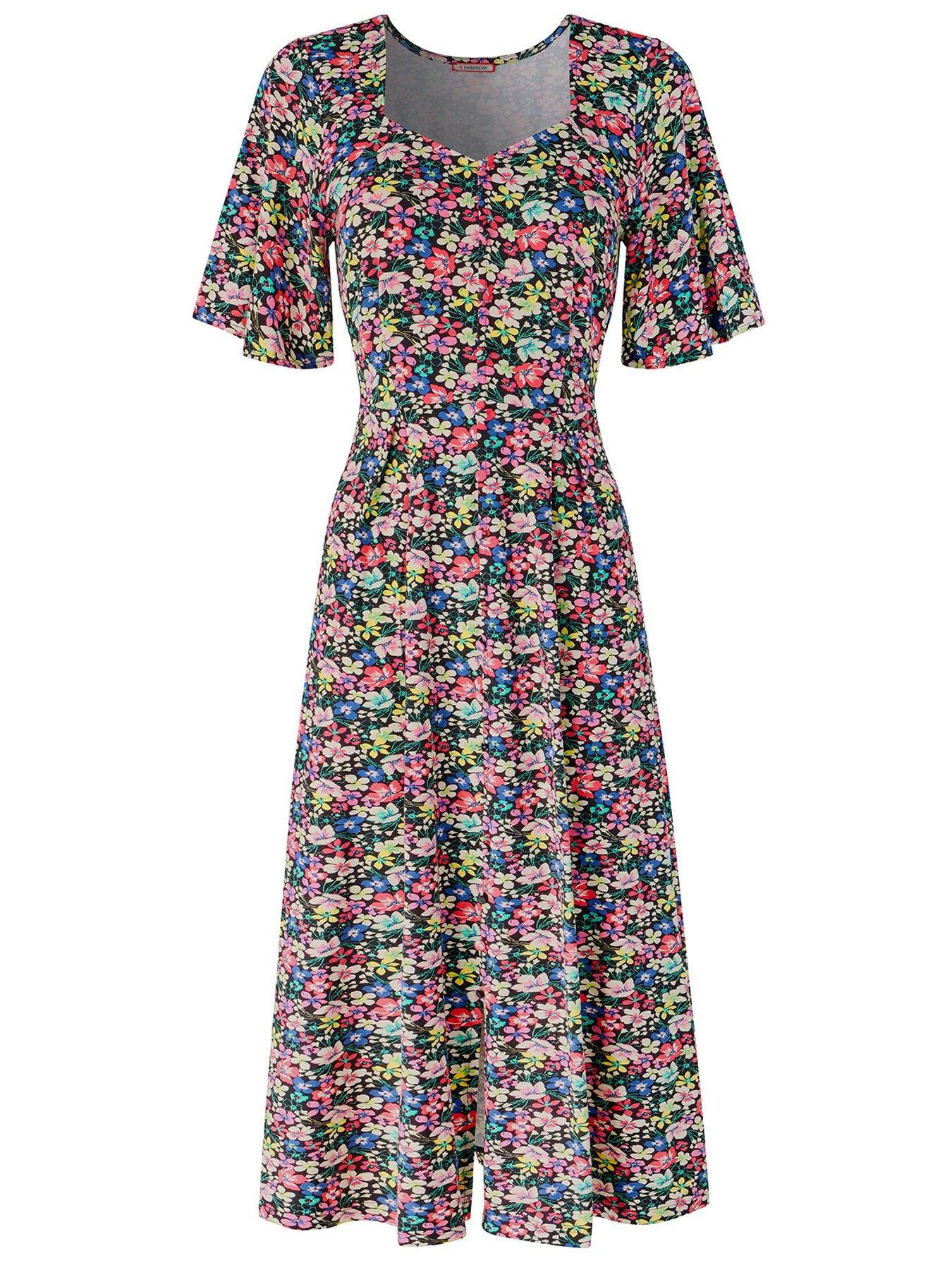 Image 5 of 5 of Joe Browns Fabulous Floral Jersey Dress - Black