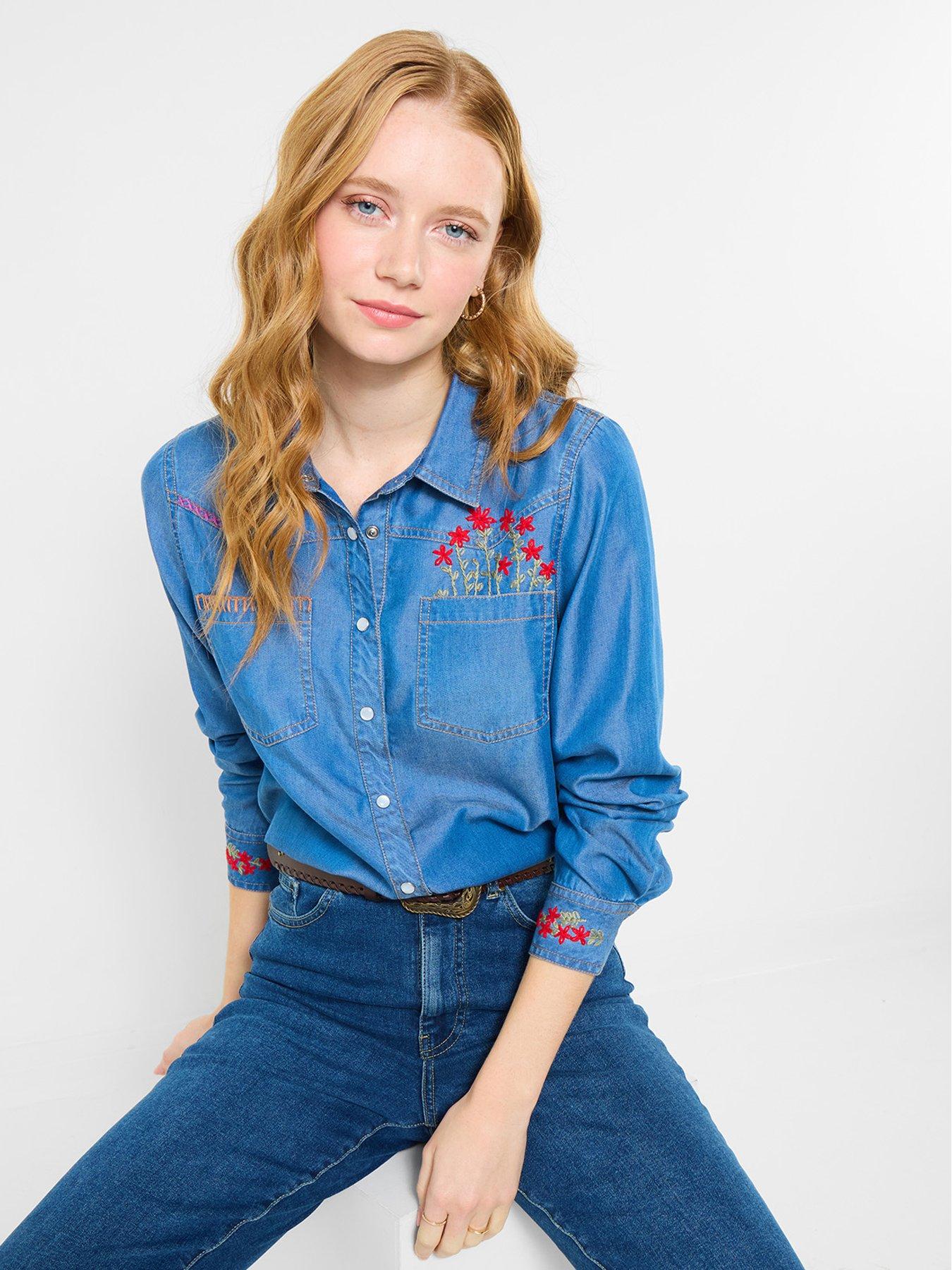 joe-browns-katie-embroidered-denim-shirt-bluefront