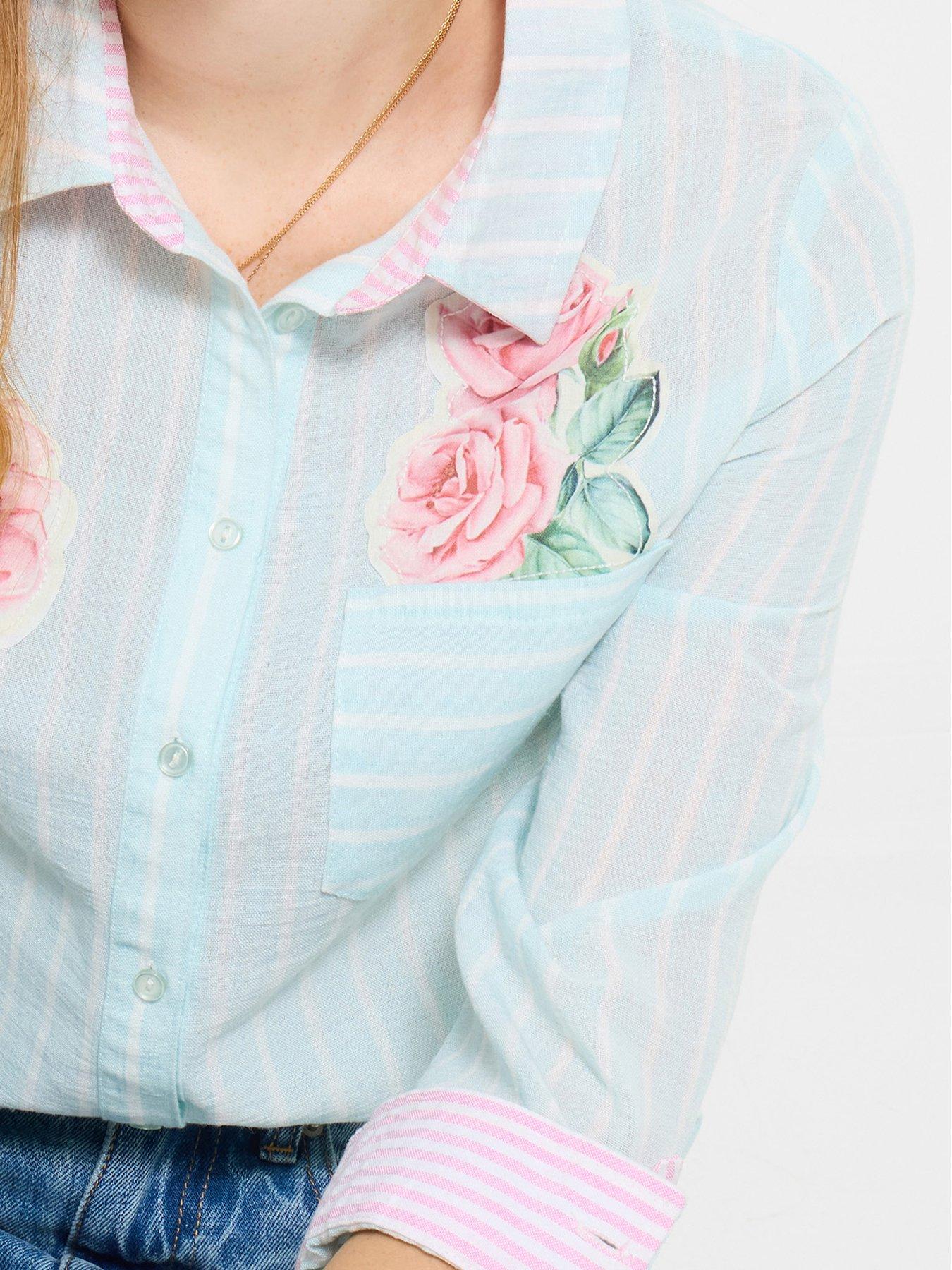 joe-browns-vintage-roses-applique-shirt-bluedetail