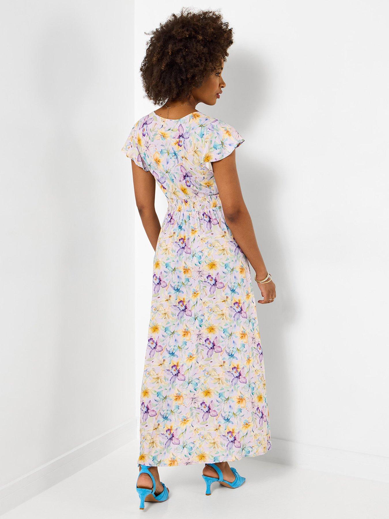 joe-browns-watercolours-printed-floral-dress-multistillFront