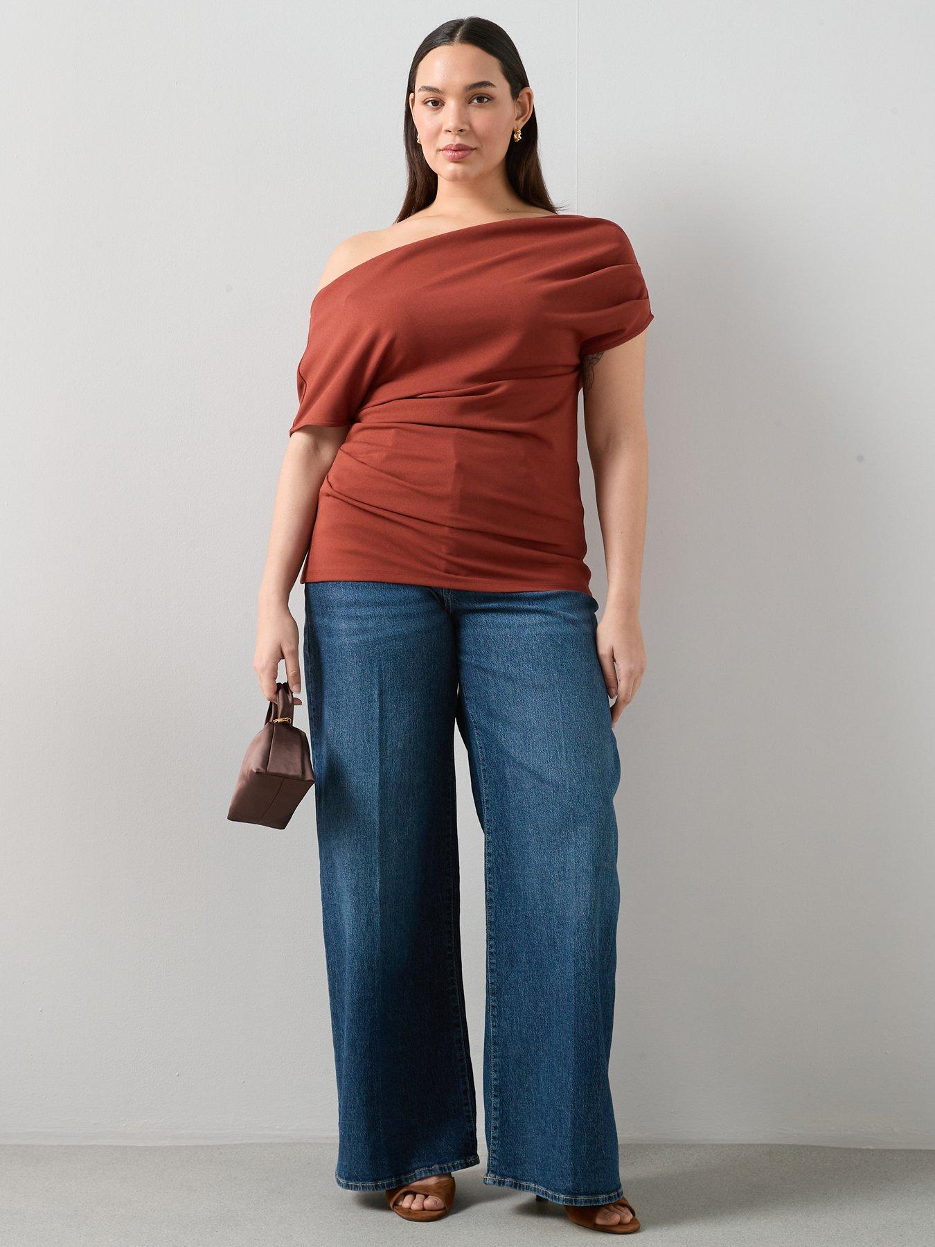 Image 3 of 6 of The Very Collection Curve Off The Shoulder Drape Tunic
