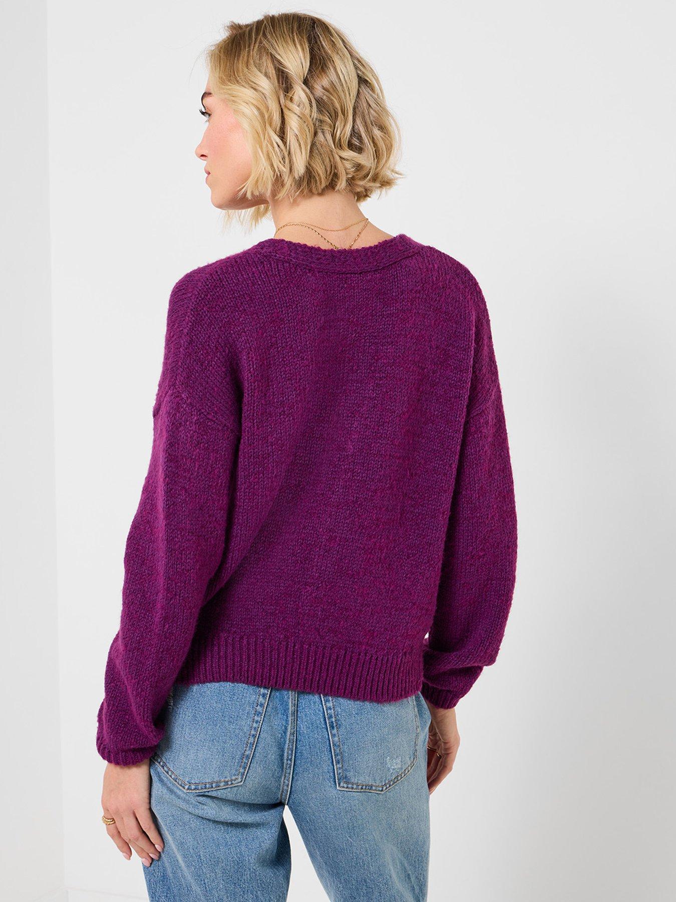 joe-browns-celia-v--neck-cardigan-purplestillFront