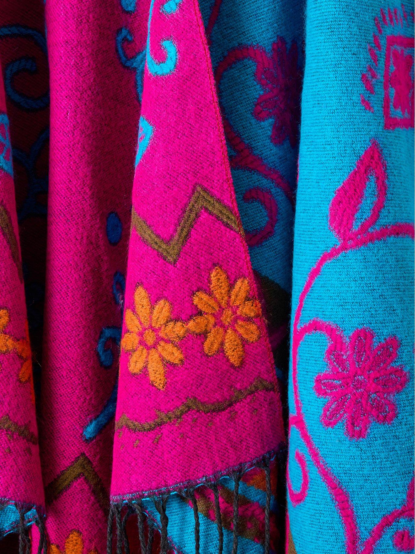 Image 5 of 6 of Joe Browns Warm Breezes Reversible Boho Wrap - Pink