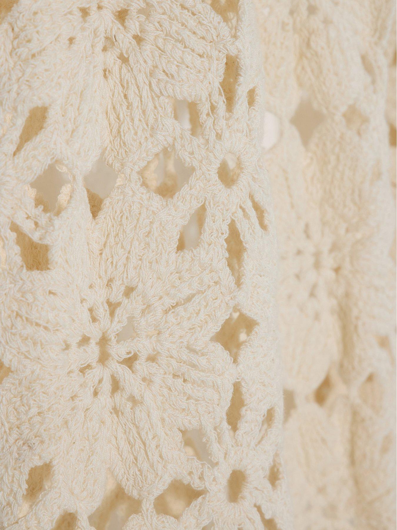 Image 2 of 3 of Joe Browns Crochet Scarf - White