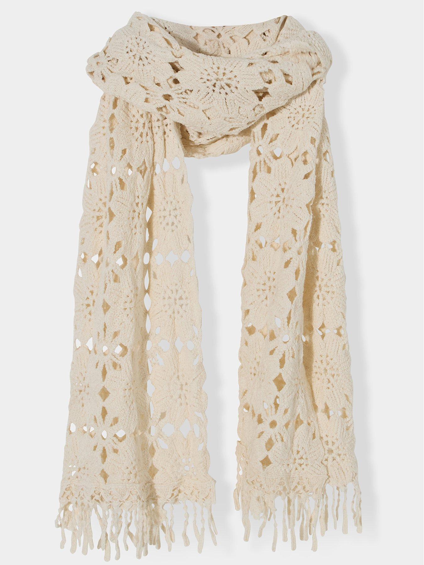 Image 3 of 3 of Joe Browns Crochet Scarf - White
