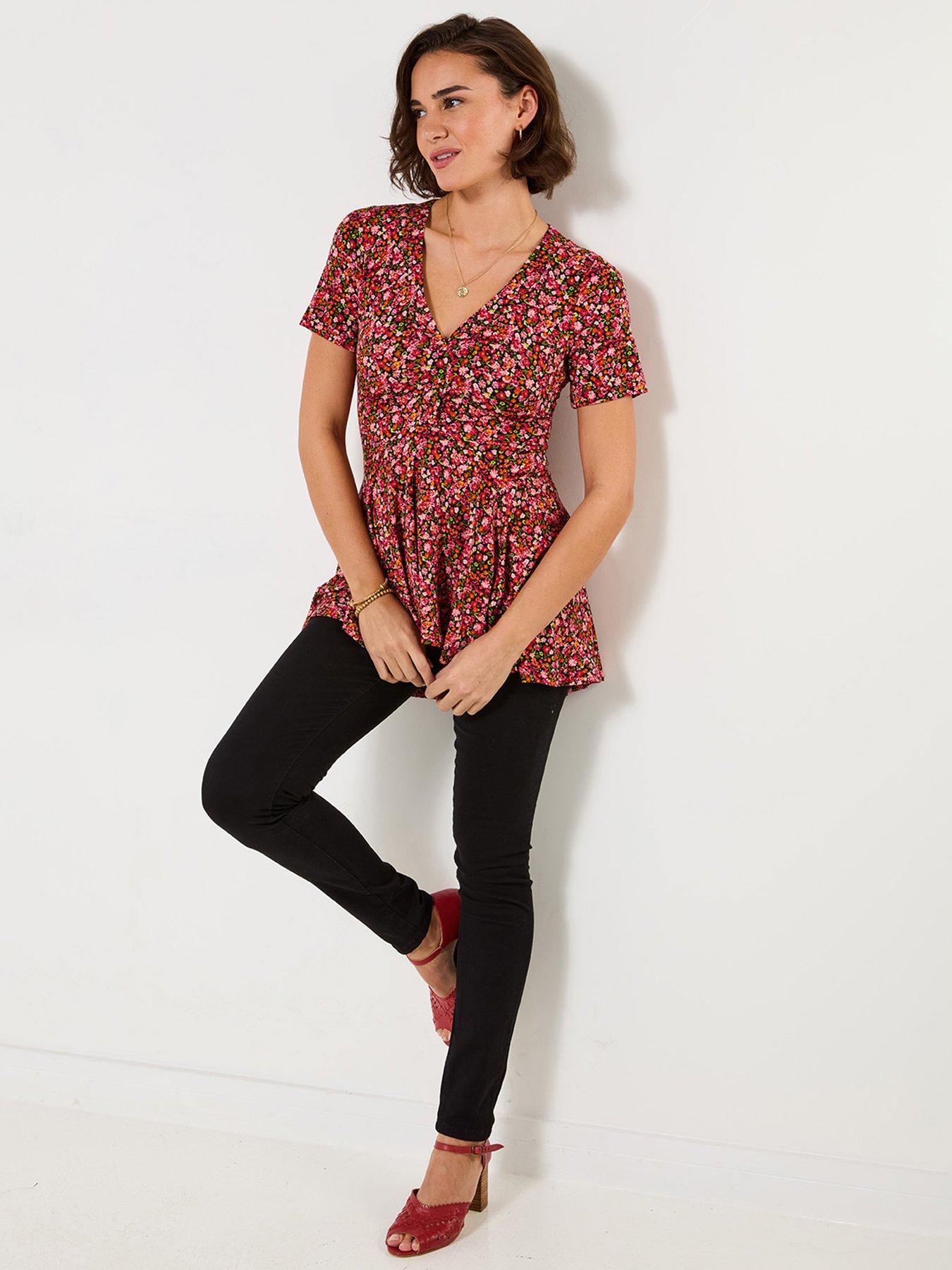 joe-browns-diana-ditsy-jersey-tunic-top-redfront