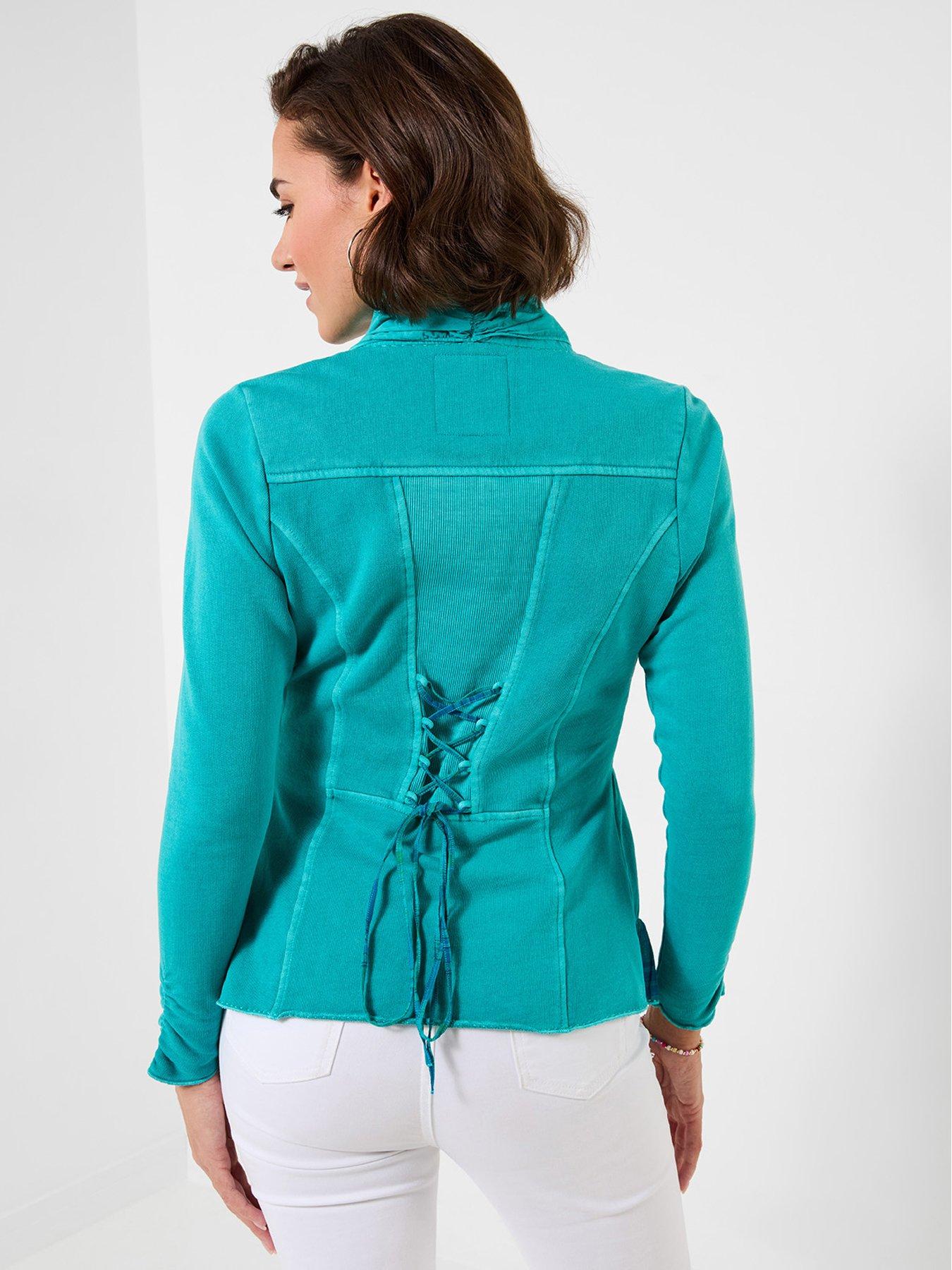 Image 2 of 5 of Joe Browns Carla Button Through Jersey Top - Blue