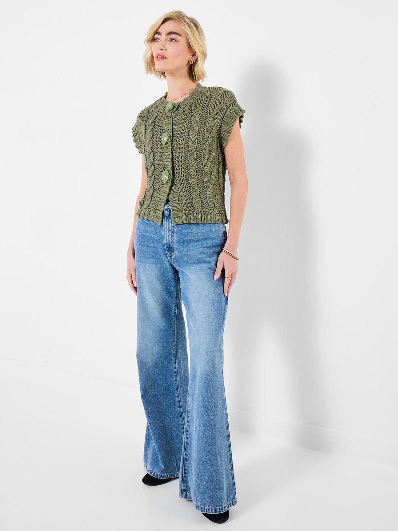 joe-browns-louisa-sleeveless-cable-knit-cardigan-khaki-green