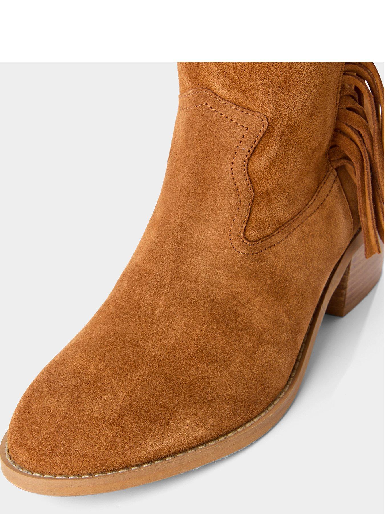 Image 5 of 6 of Joe Browns Montana Fringed Suede Boots - Brown