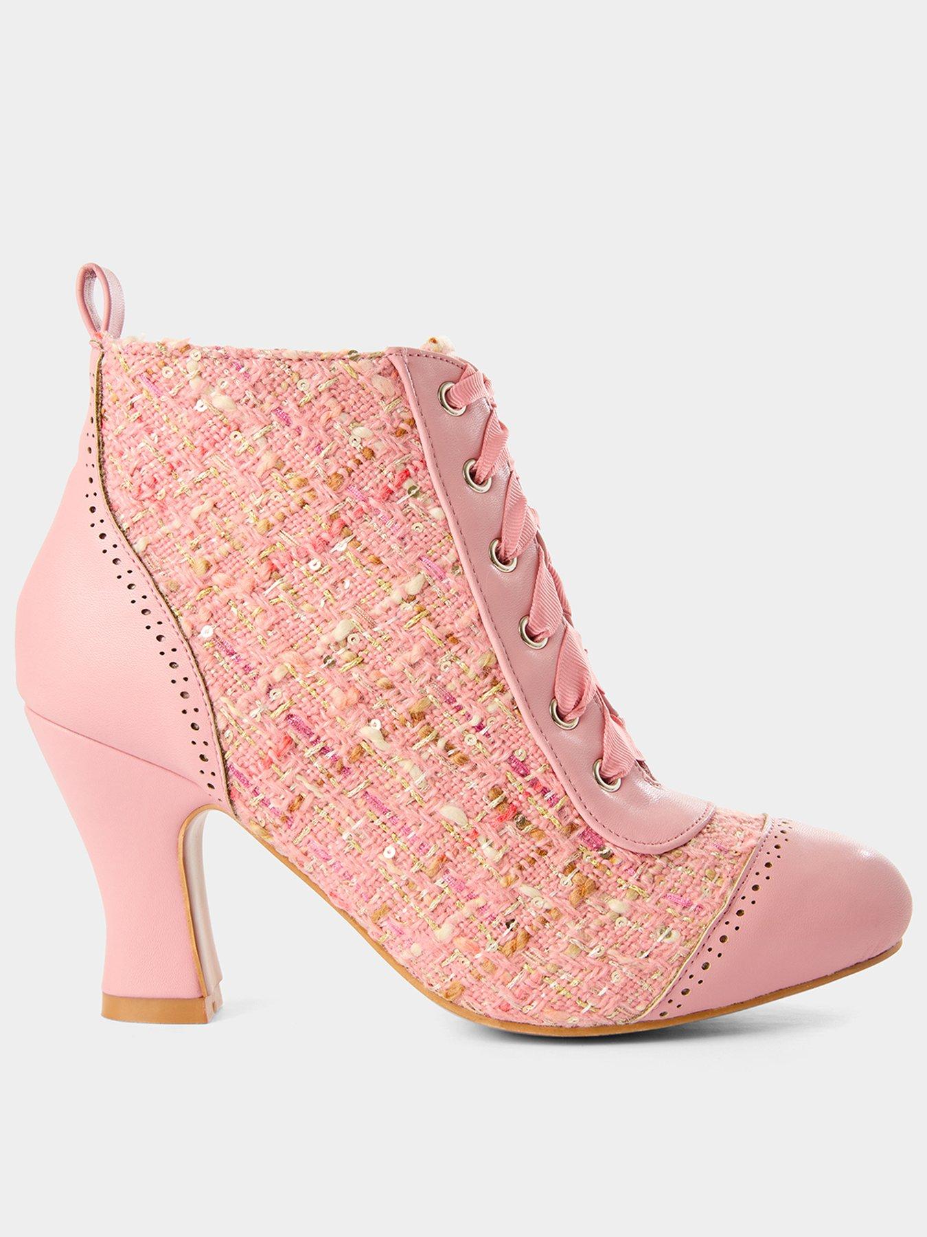 joe-browns-vivienne-tweedy-ankle-boots-pinkfront