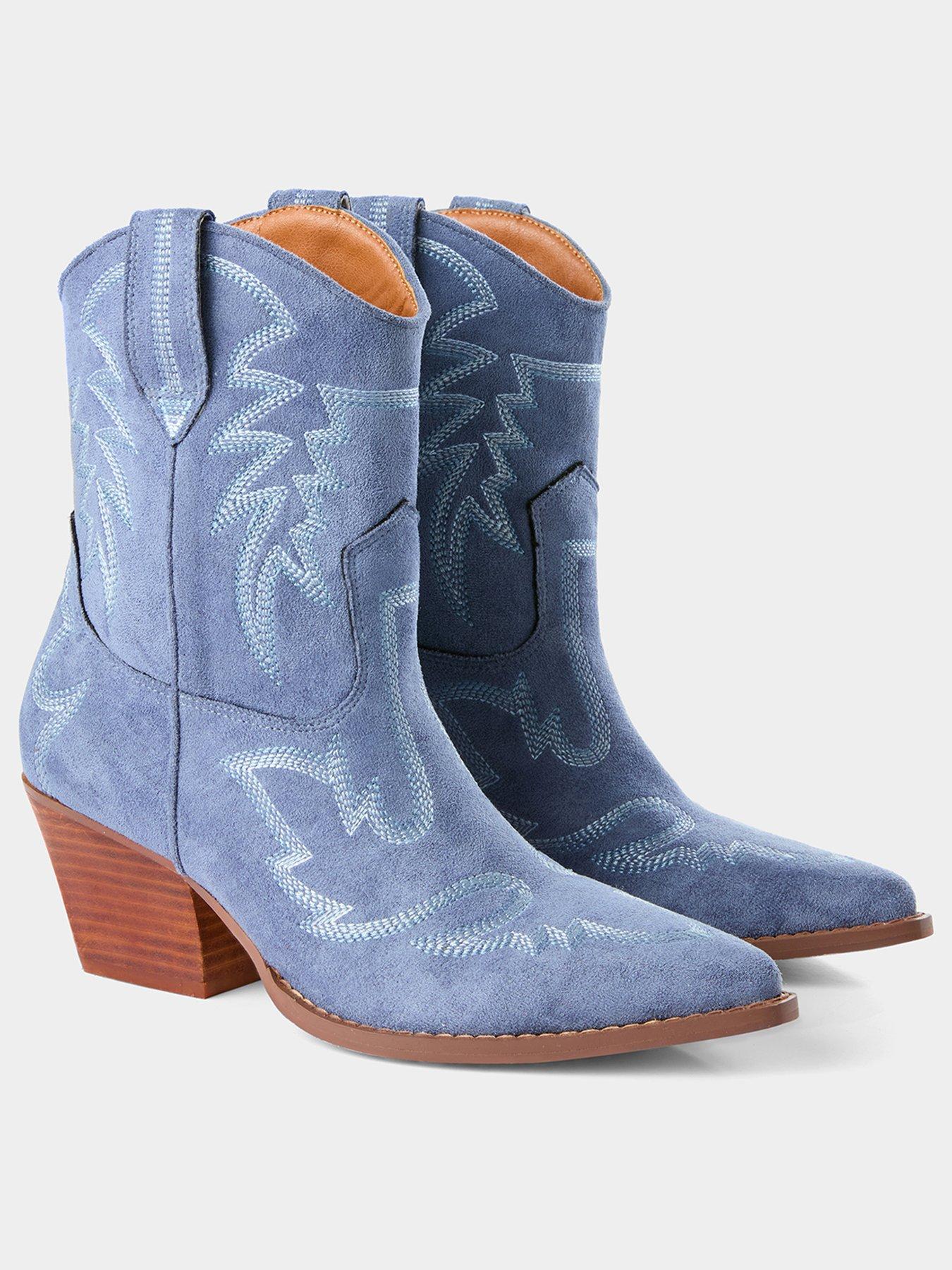 Image 3 of 5 of Joe Browns The Blues Leather Soled Boots - Blue
