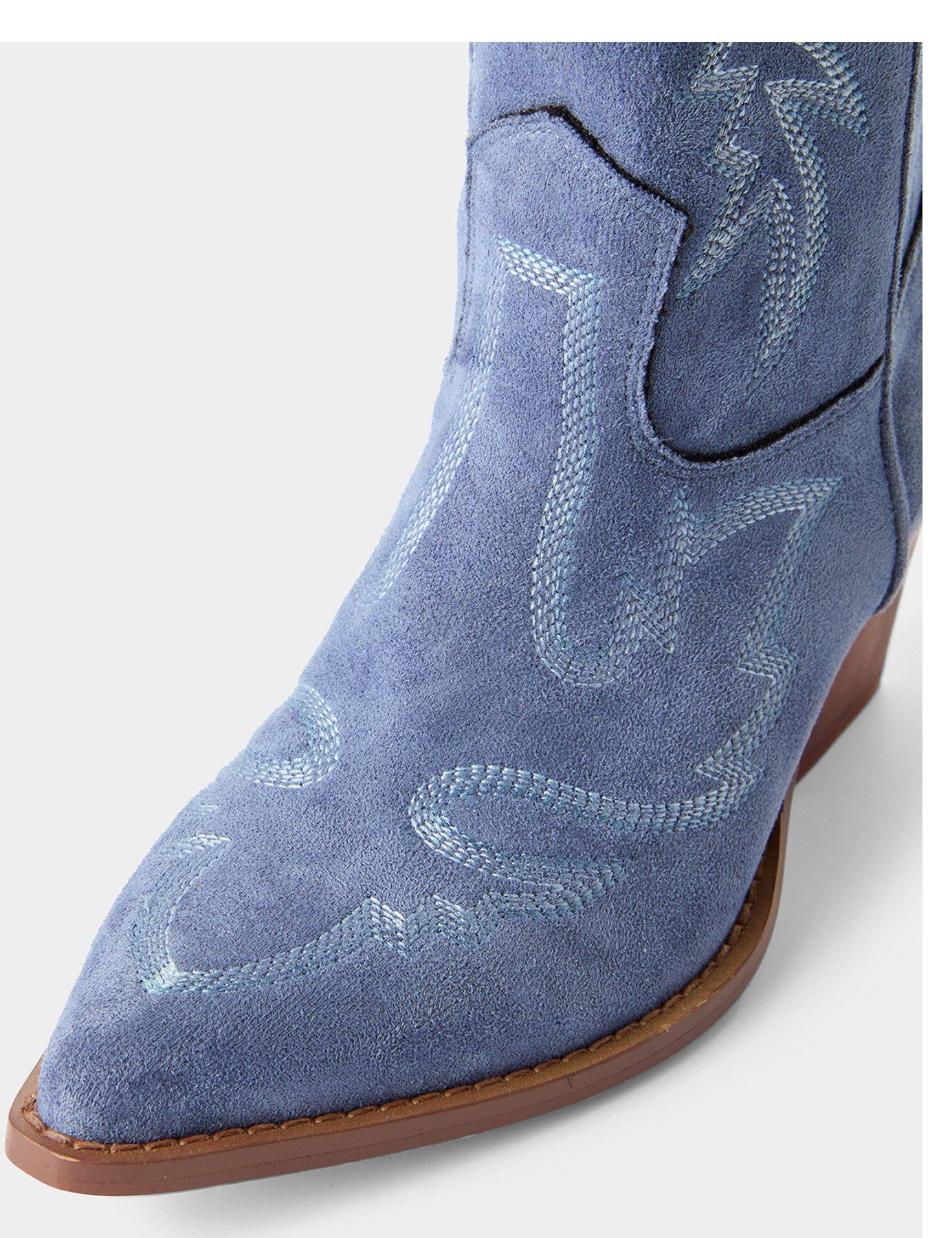 Image 4 of 5 of Joe Browns The Blues Leather Soled Boots - Blue