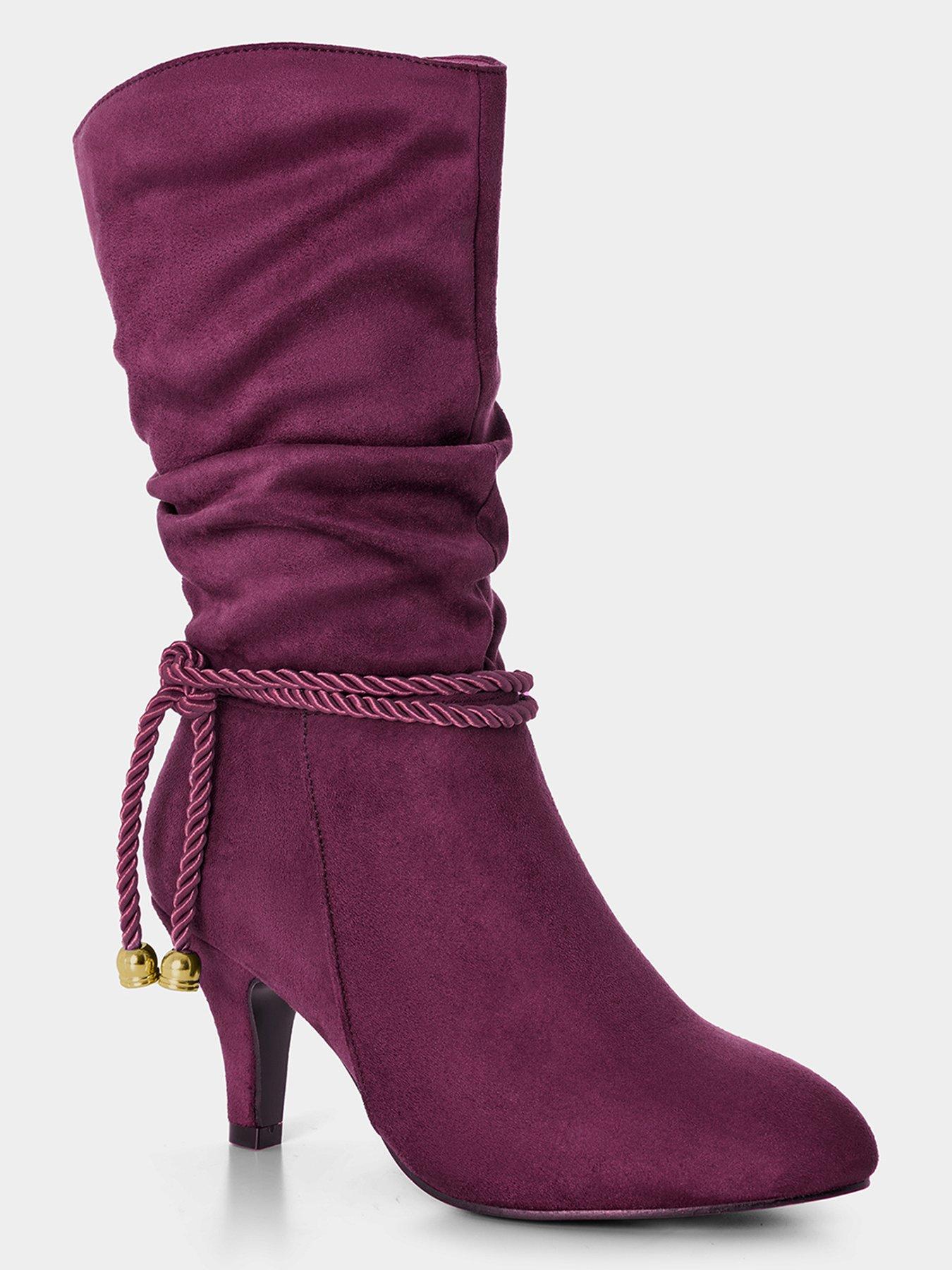 joe-browns-lady-slouch-boots-burgundyoutfit