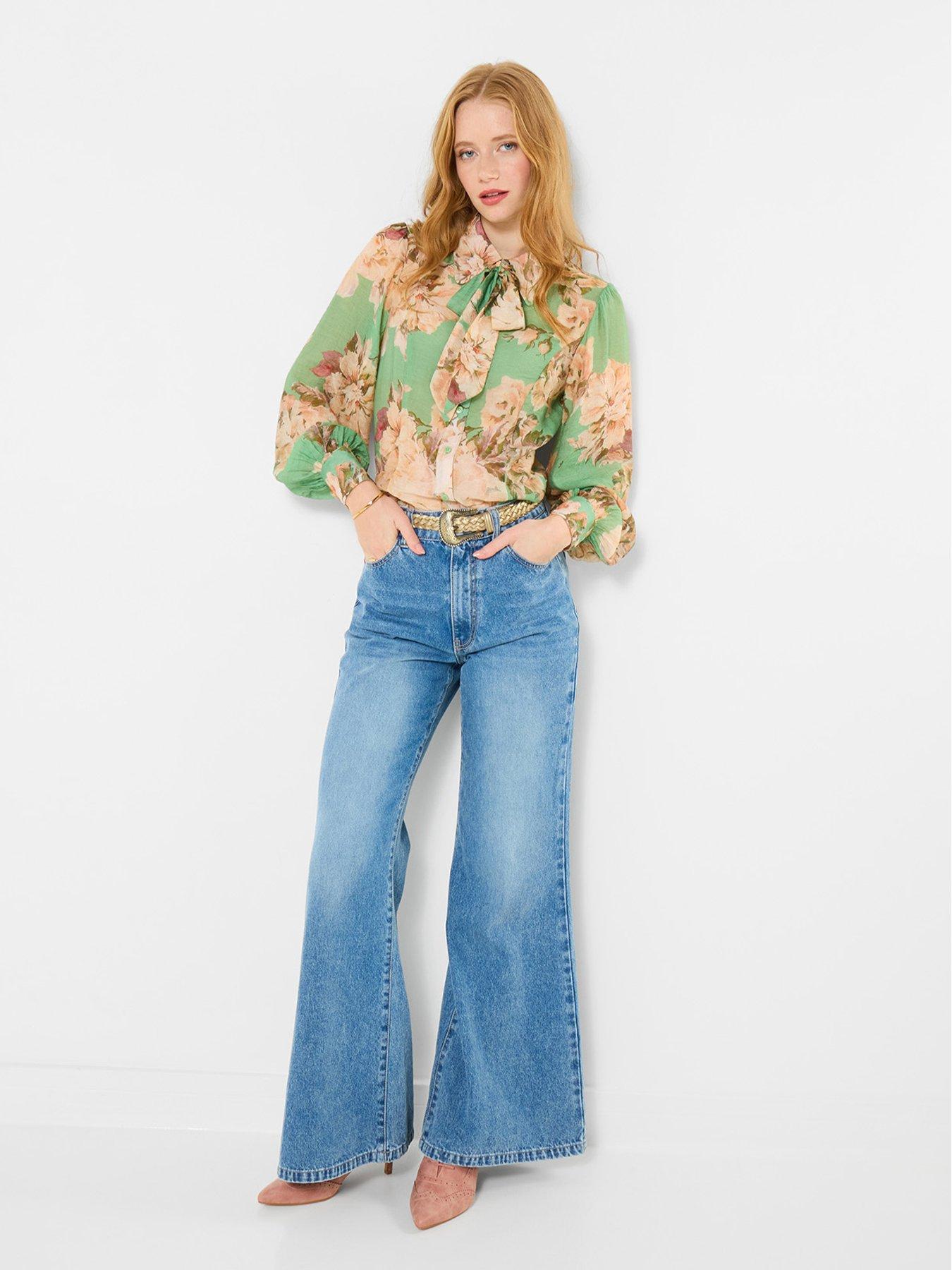 joe-browns-olivia-printed-blouse-with-detachable-tie-greenfront