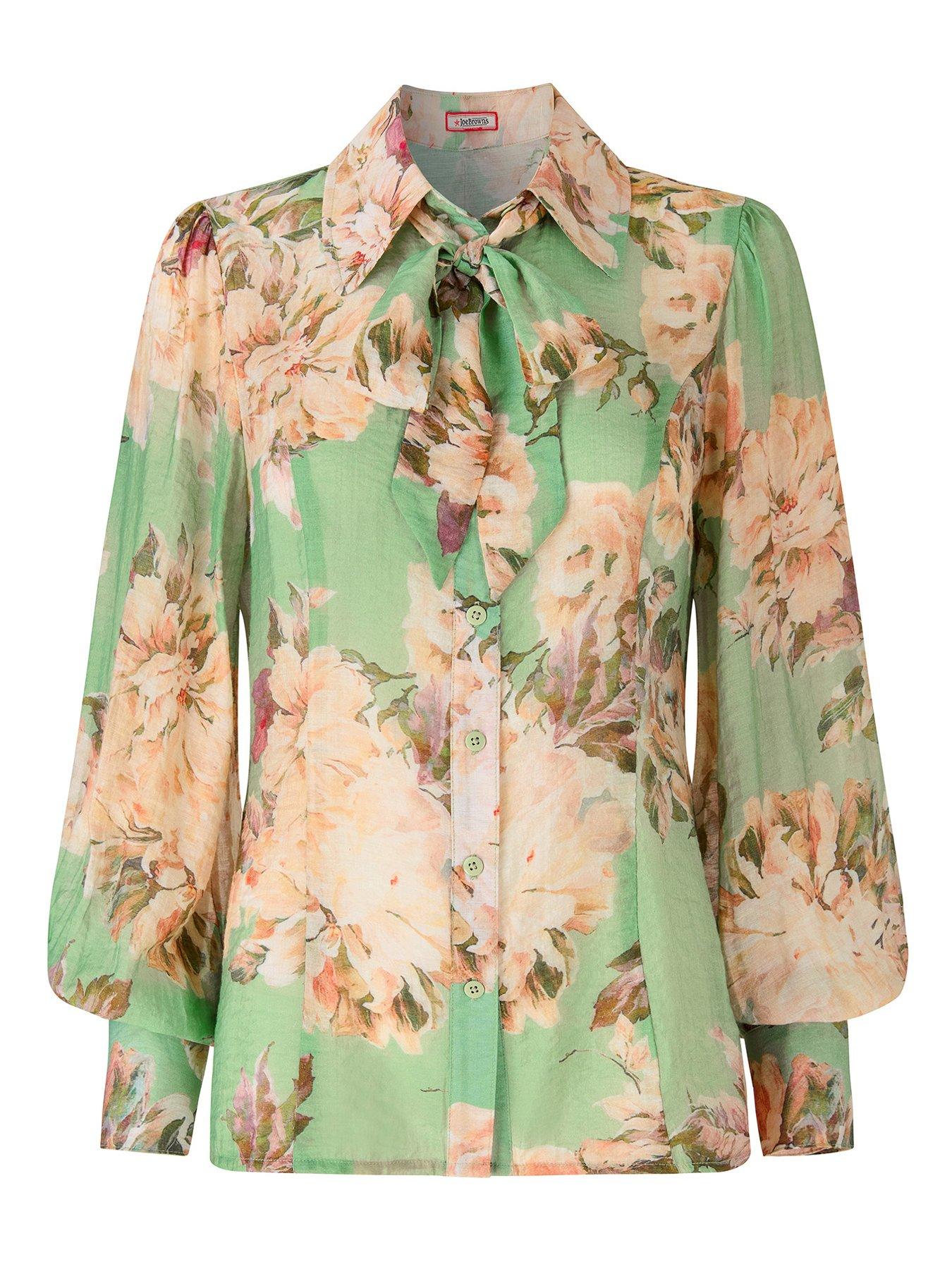 joe-browns-olivia-printed-blouse-with-detachable-tie-greendetail