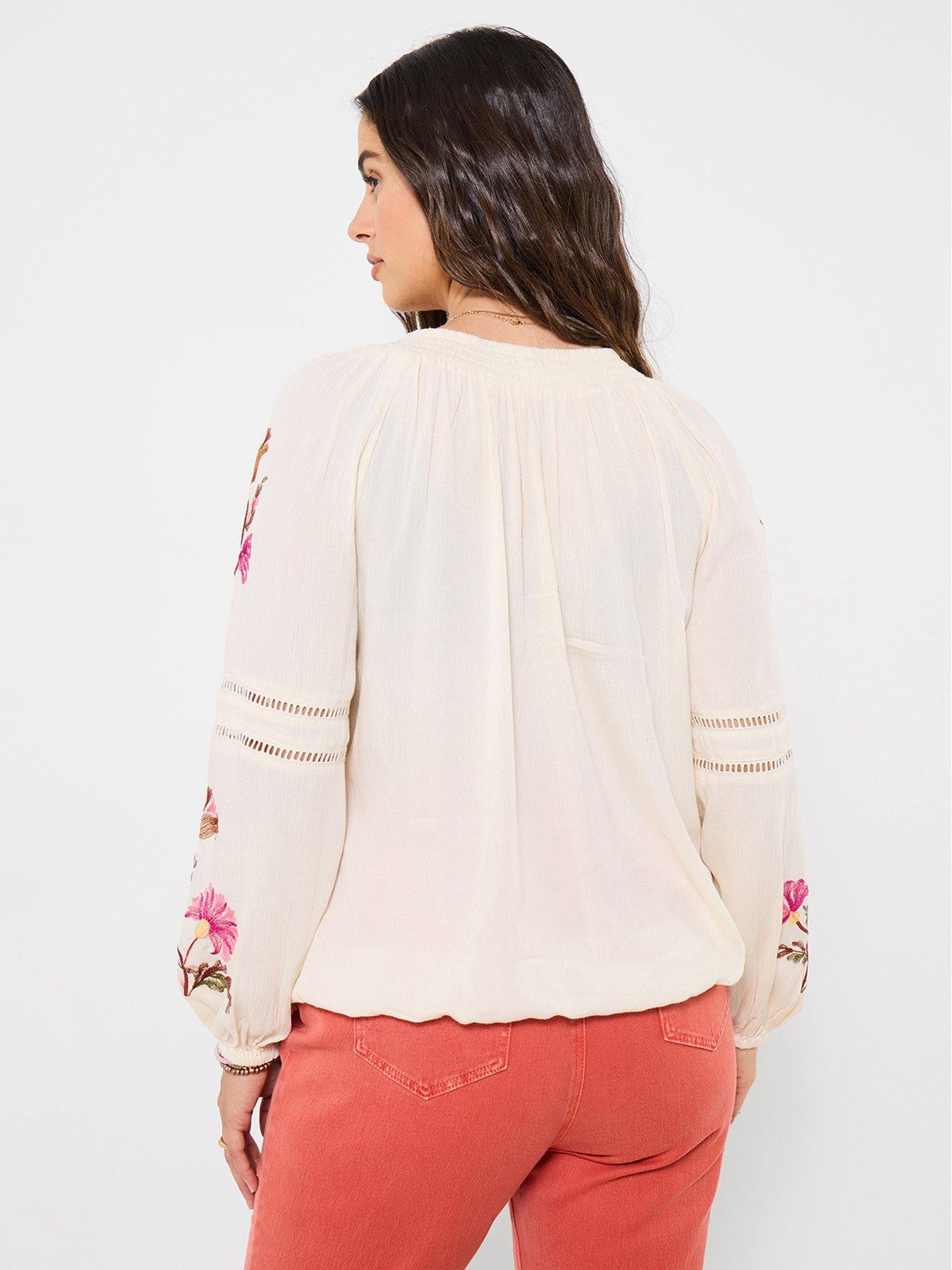 Image 2 of 6 of Joe Browns Sunset Skies Peasant Top - Cream
