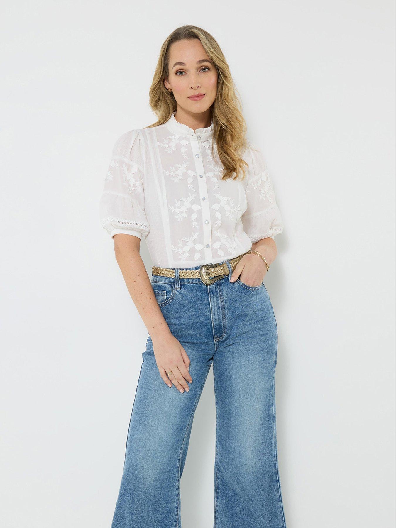 Image 3 of 5 of Joe Browns Patsy Embroidered Blouse - White