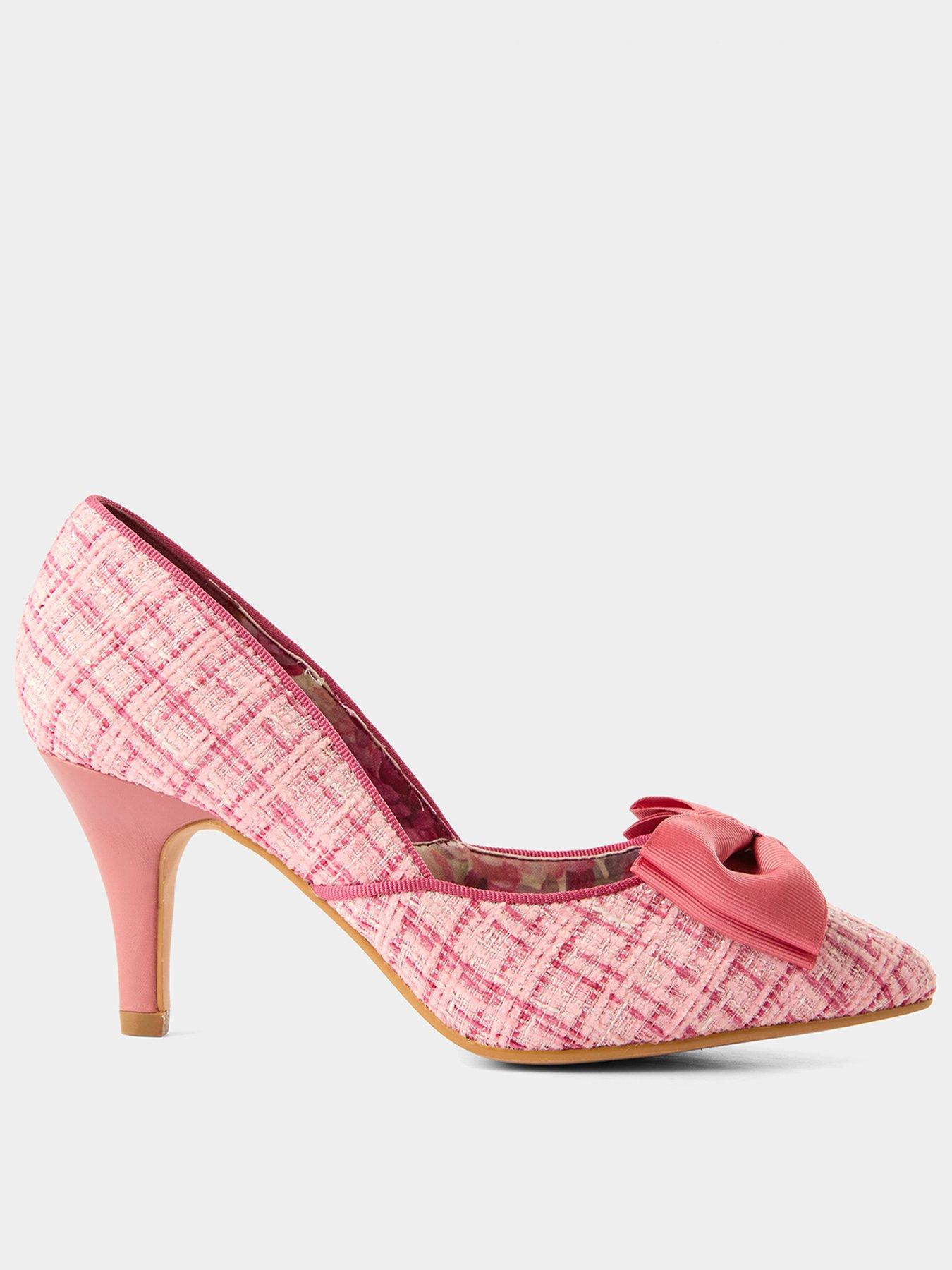 joe-browns-margot-tweedy-bow-shoes-pink