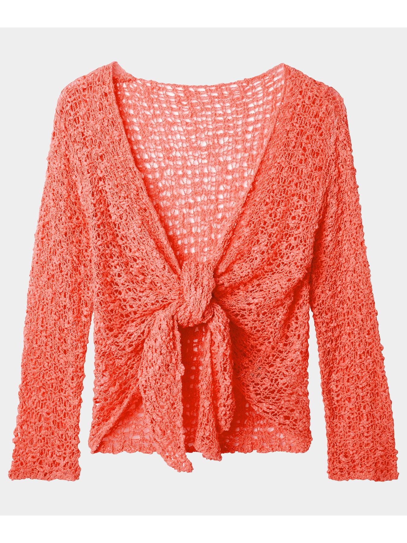 joe-browns-fresh-and-fancy-popcorn-cardigan-orange