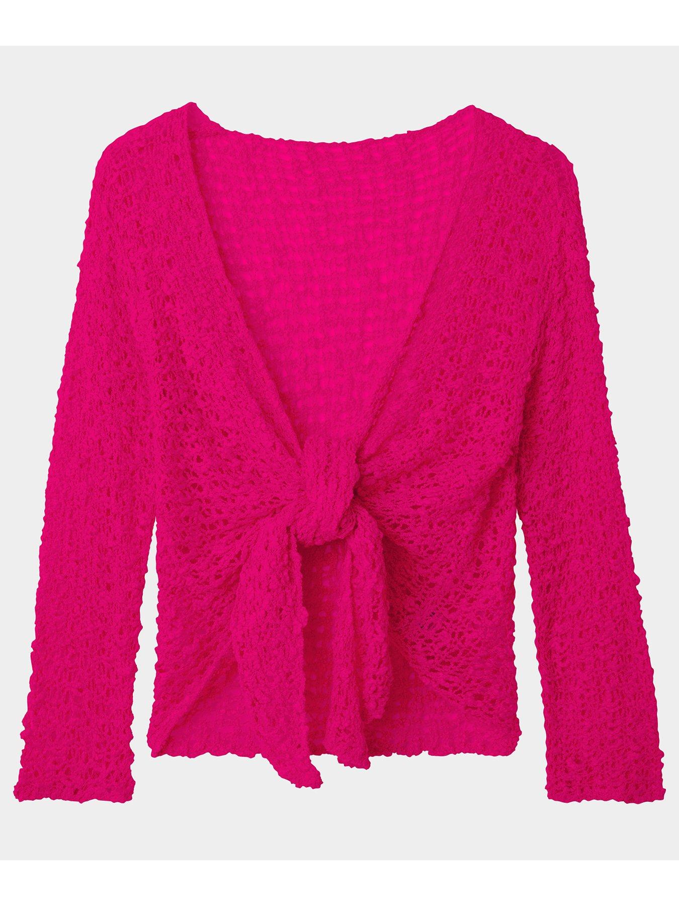 Image 2 of 3 of Joe Browns Regular Deep V-Neck Cardigan&nbsp;- Pink