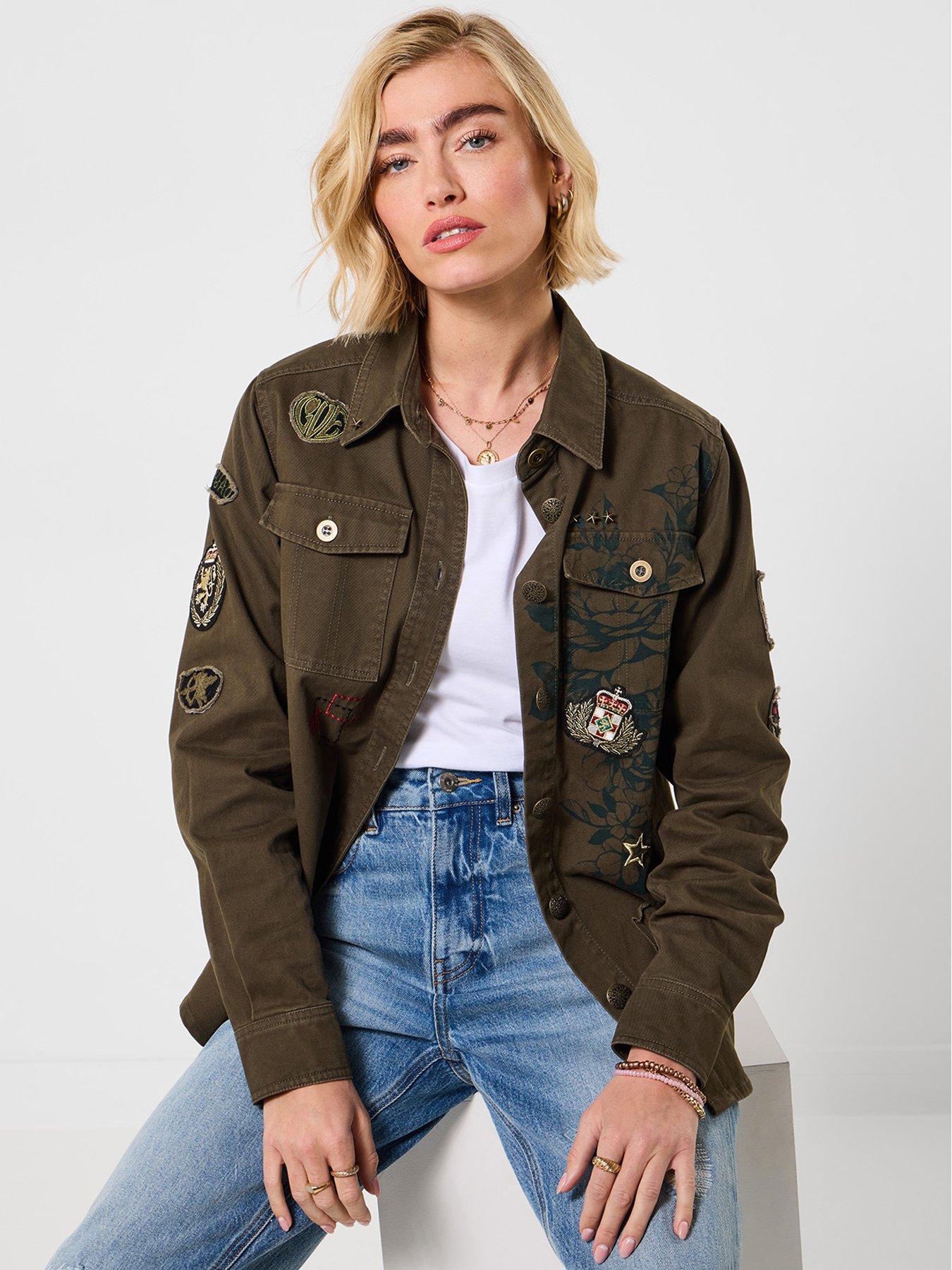 joe-browns-lexie-boutique-badged-shirt-khaki-greenfront