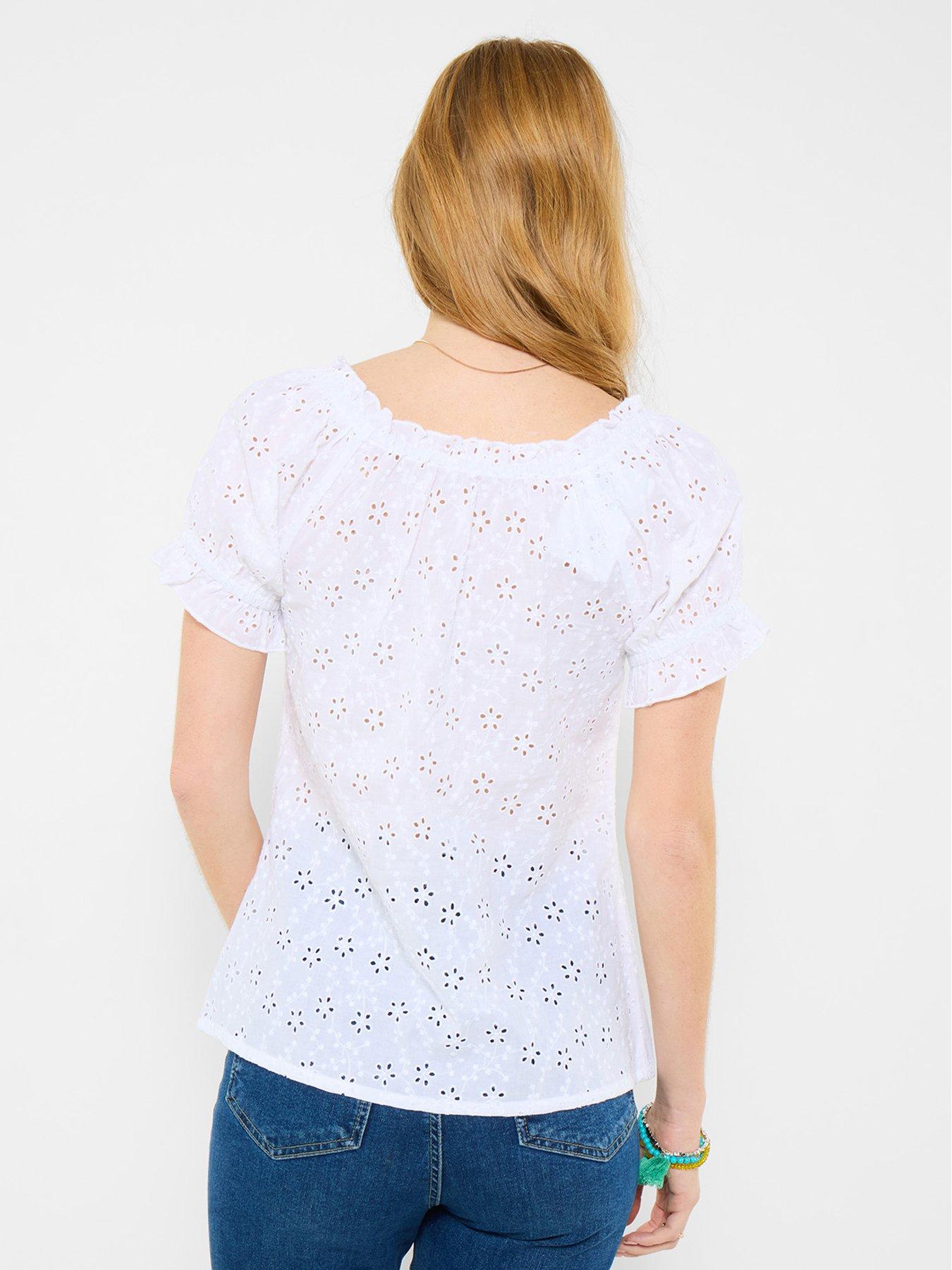 Image 2 of 6 of Joe Browns Beautiful Broderie Top - White