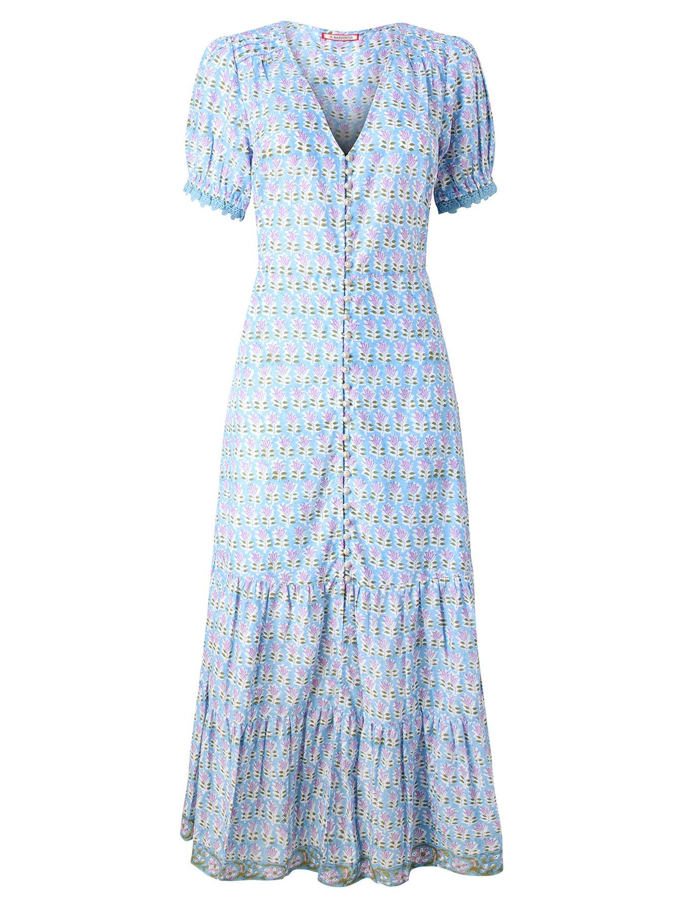 Image 5 of 5 of Joe Browns Summer Dreams Cotton Dress - Blue