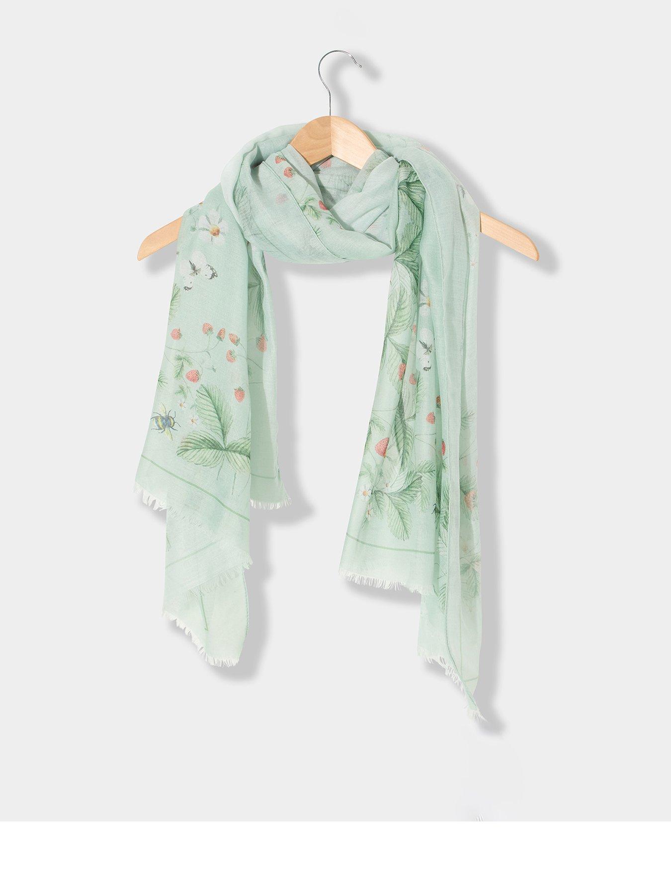 Image 1 of 3 of Joe Browns In The Hedgerows Print Scarf - Green