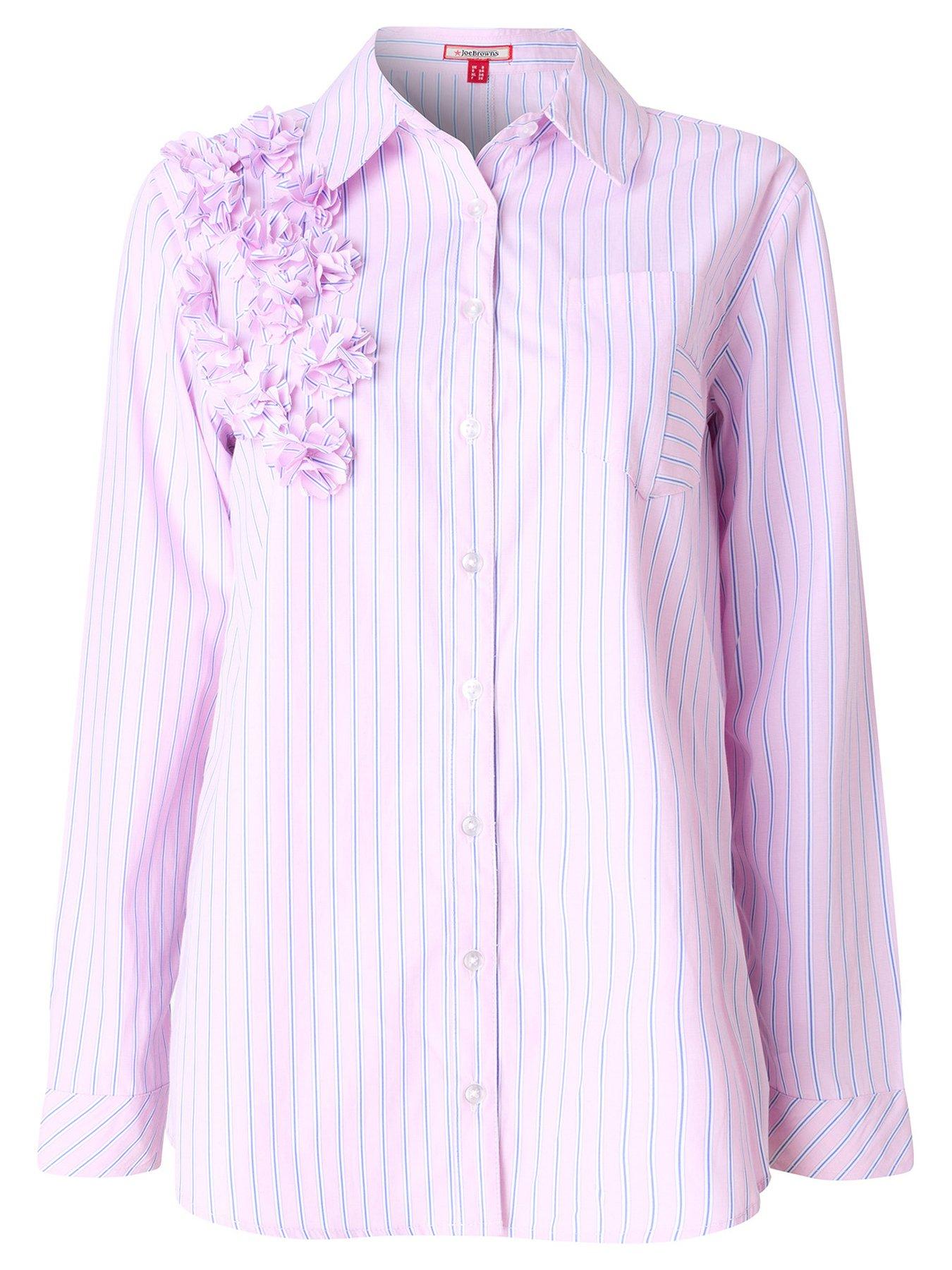 joe-browns-fabulous-floral-stripe-shirt-pinkdetail
