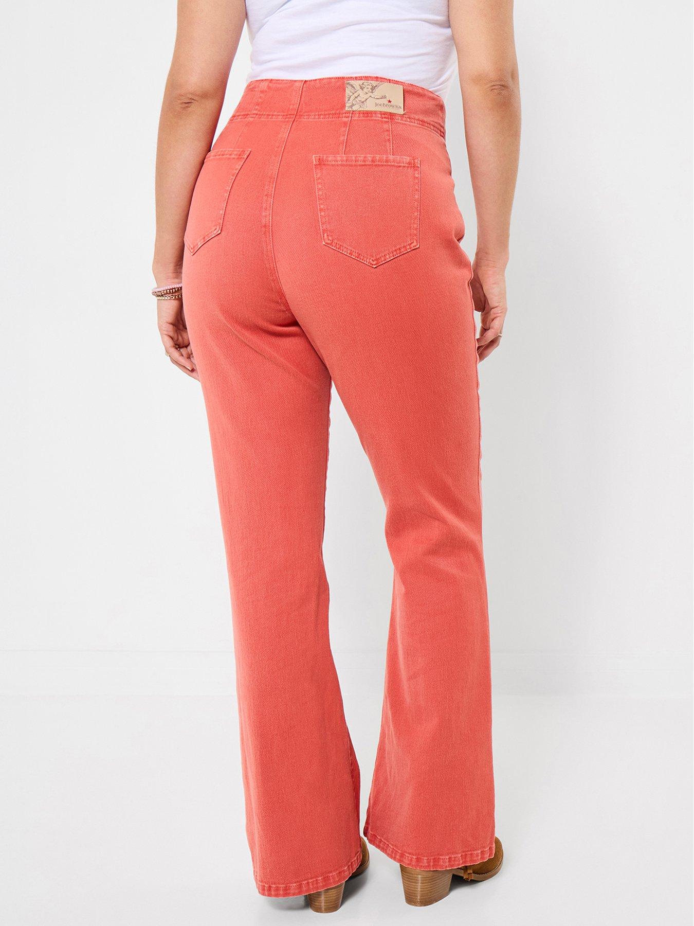 joe-browns-mia-kick-flare-jeans-orangestillFront