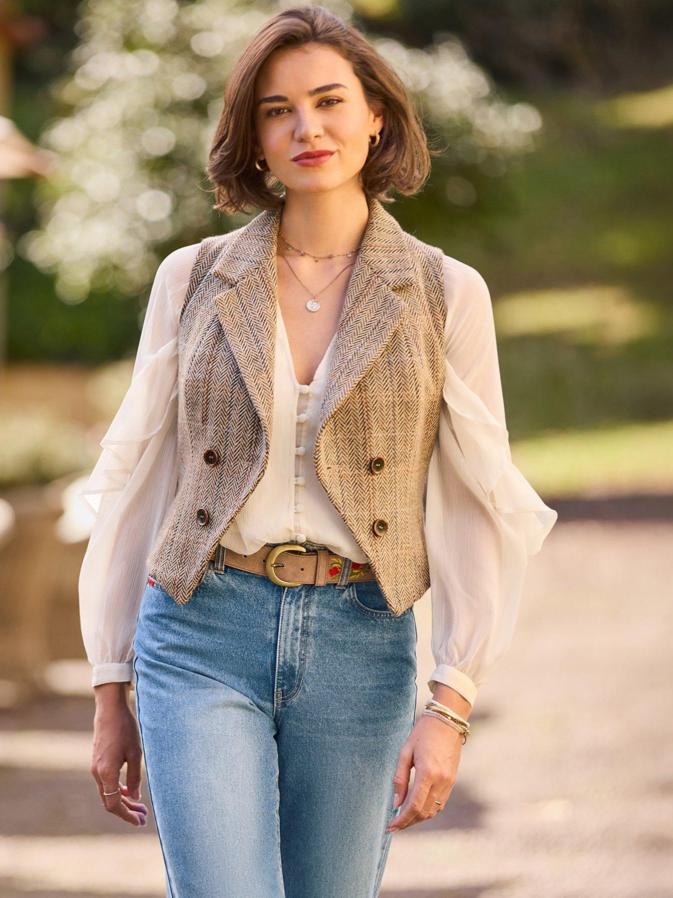 joe-browns-spring-days-tweed-waistcoat-brownfront